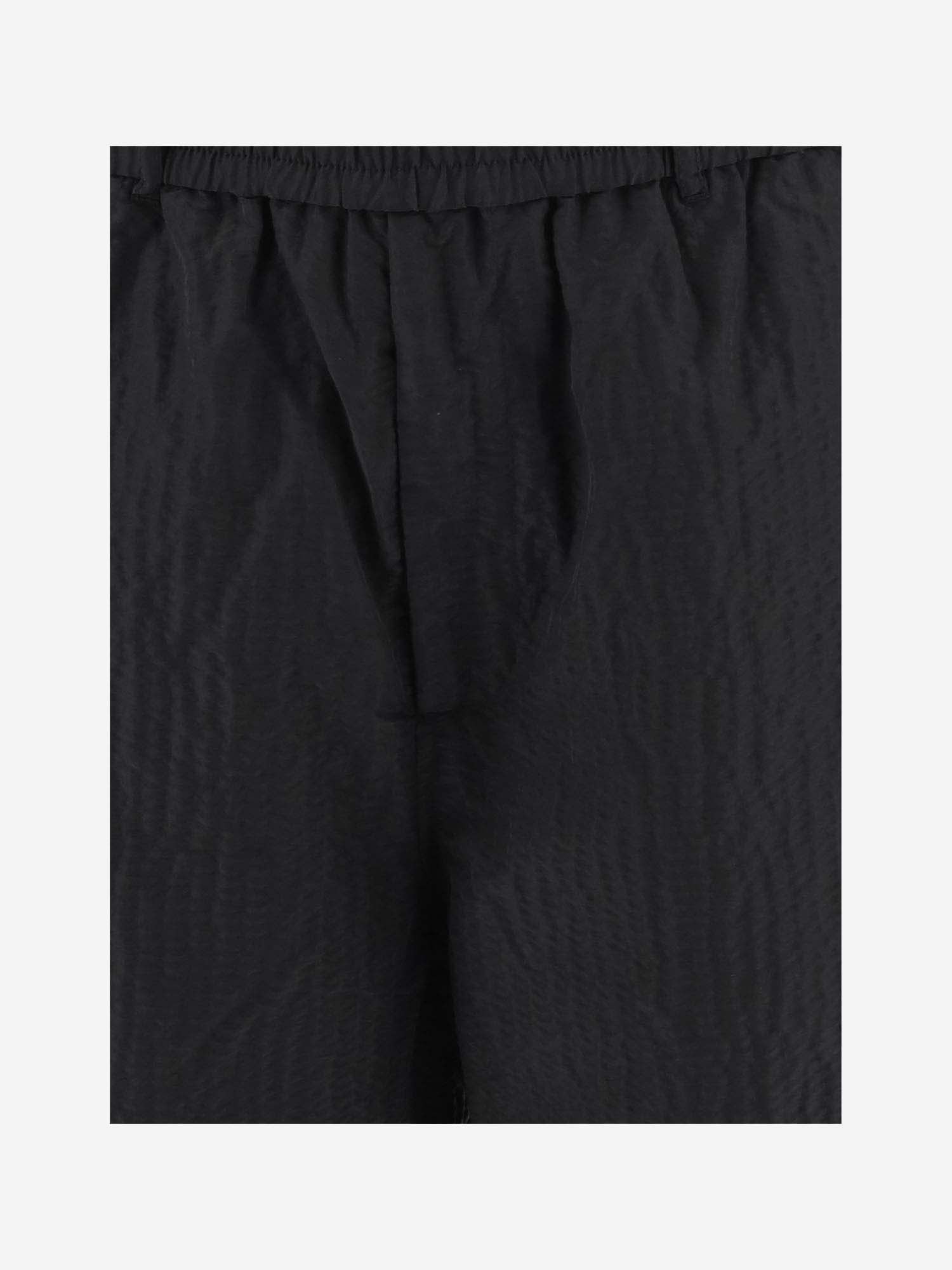 Shop Emporio Armani Nylon Pants In Black