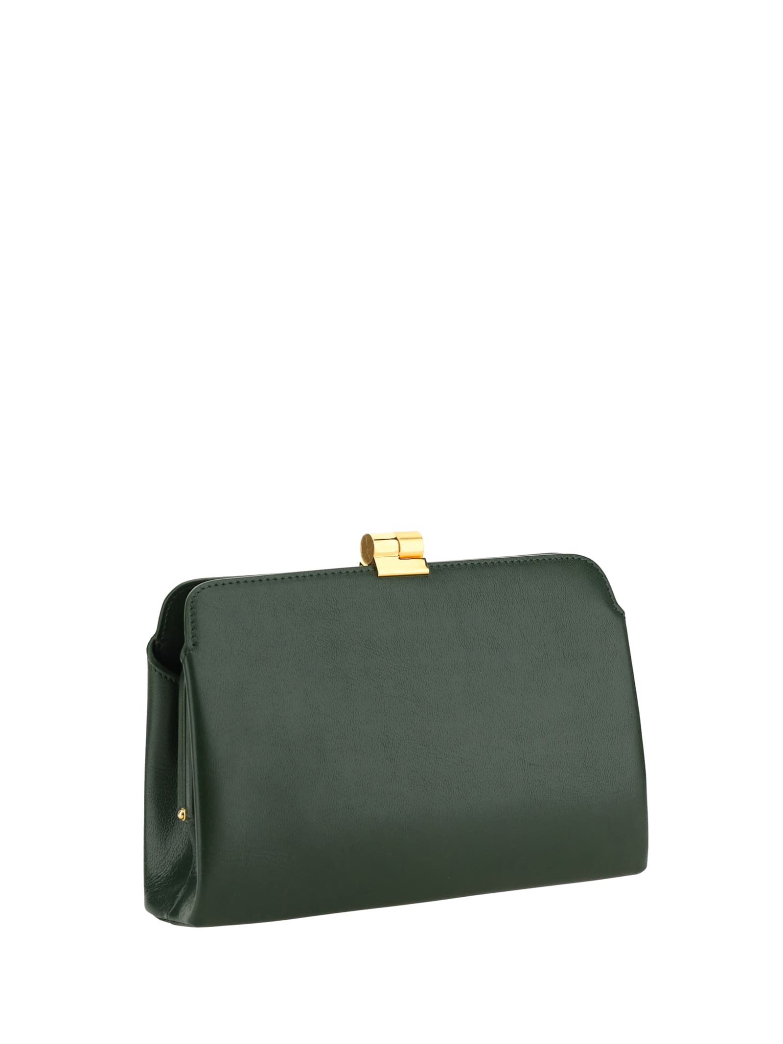 Shop The Row Clutch Bag In Seaweed Green Shg