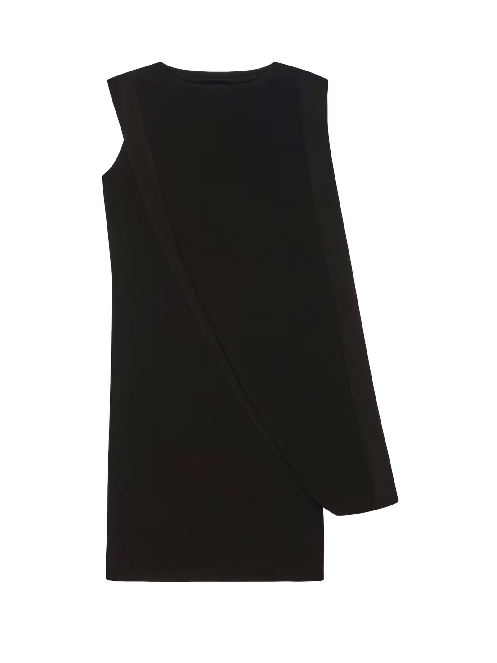 Sleeveless Black Midi Dress