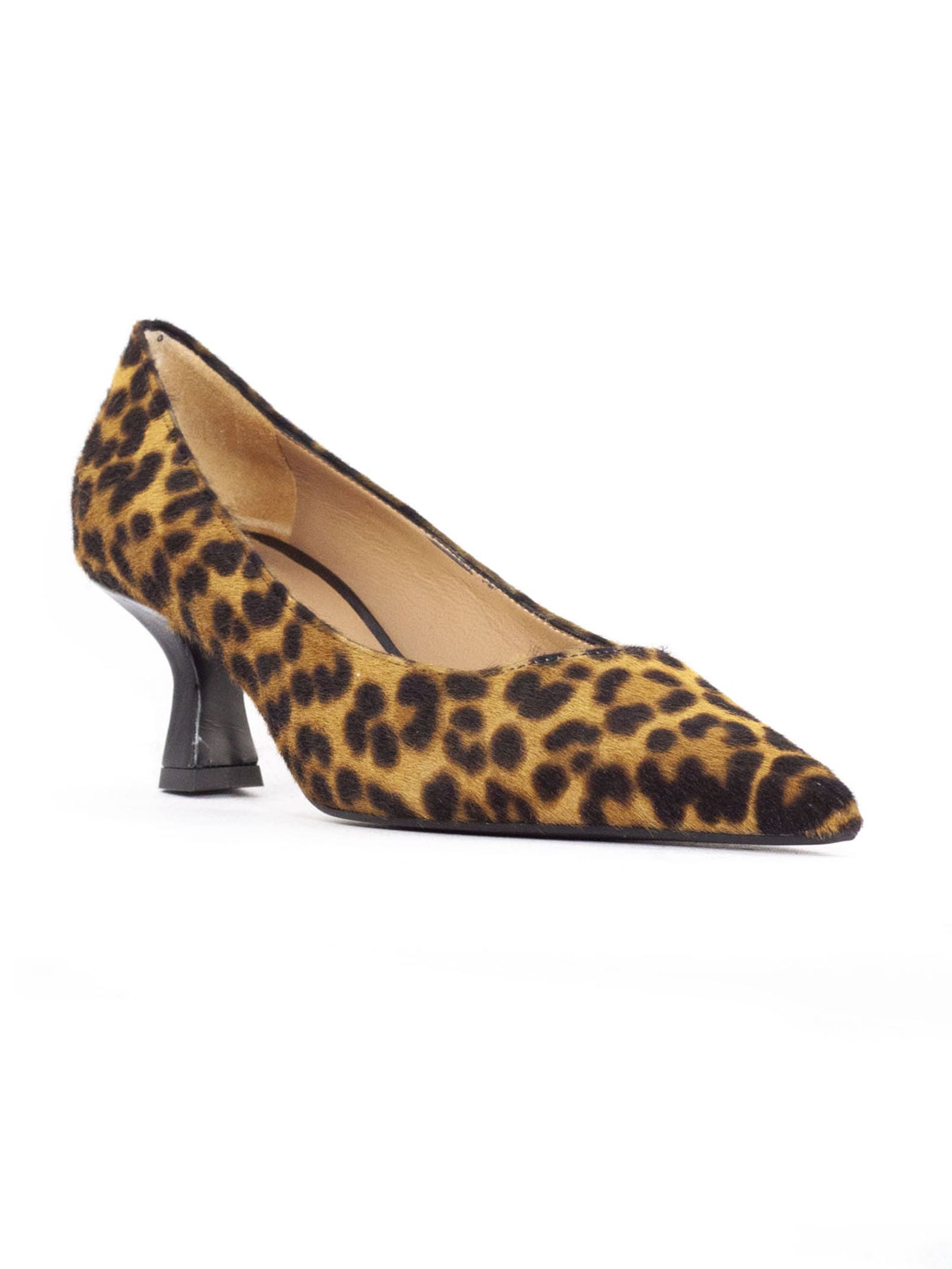 Shop Roberto Festa Arnet Ponyhair Leopard Print Pumps In Brown