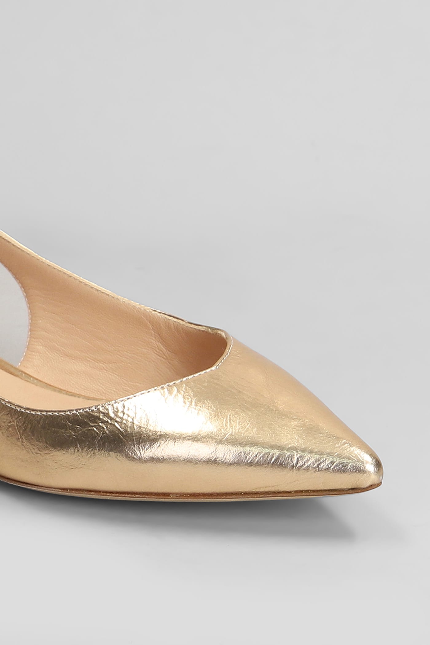 Julie Dee Ballet Flats In Copper Leather In Copper