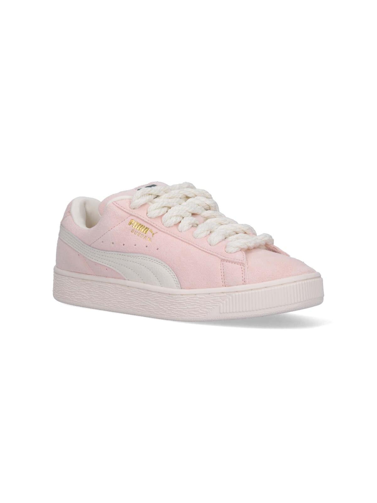 Puma Suede Xl Sneakers In Warm White Island Pink