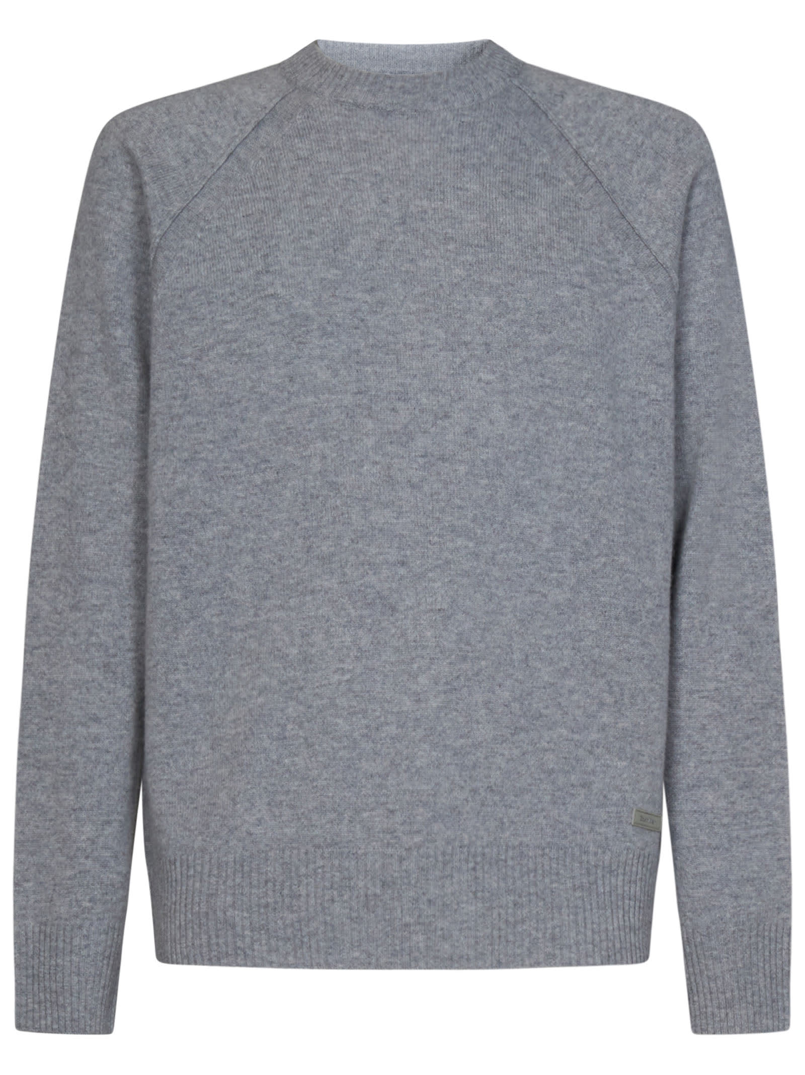 Shop Calvin Klein Sweater Sweater In Mid Grey