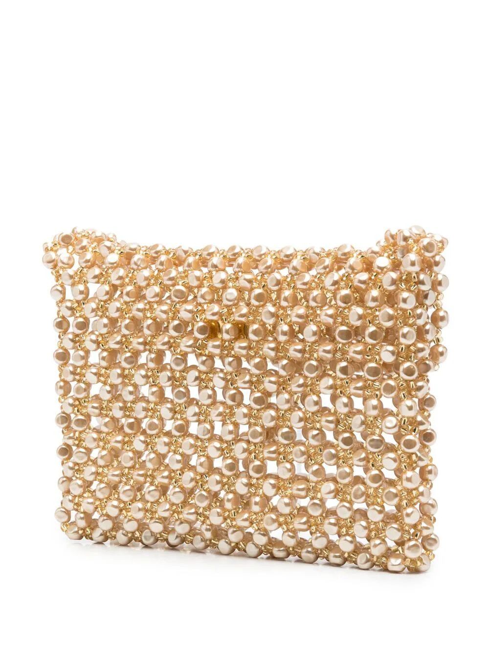 Shop Vanina Sable Nacres Baguette In Gold