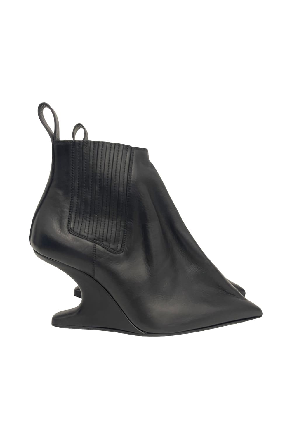 Rick Owens Ankle Taco Boots In Black