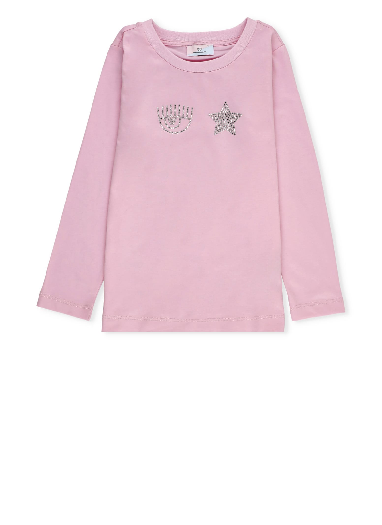 Chiara Ferragni Kids' T-shirt With Logo In Pink