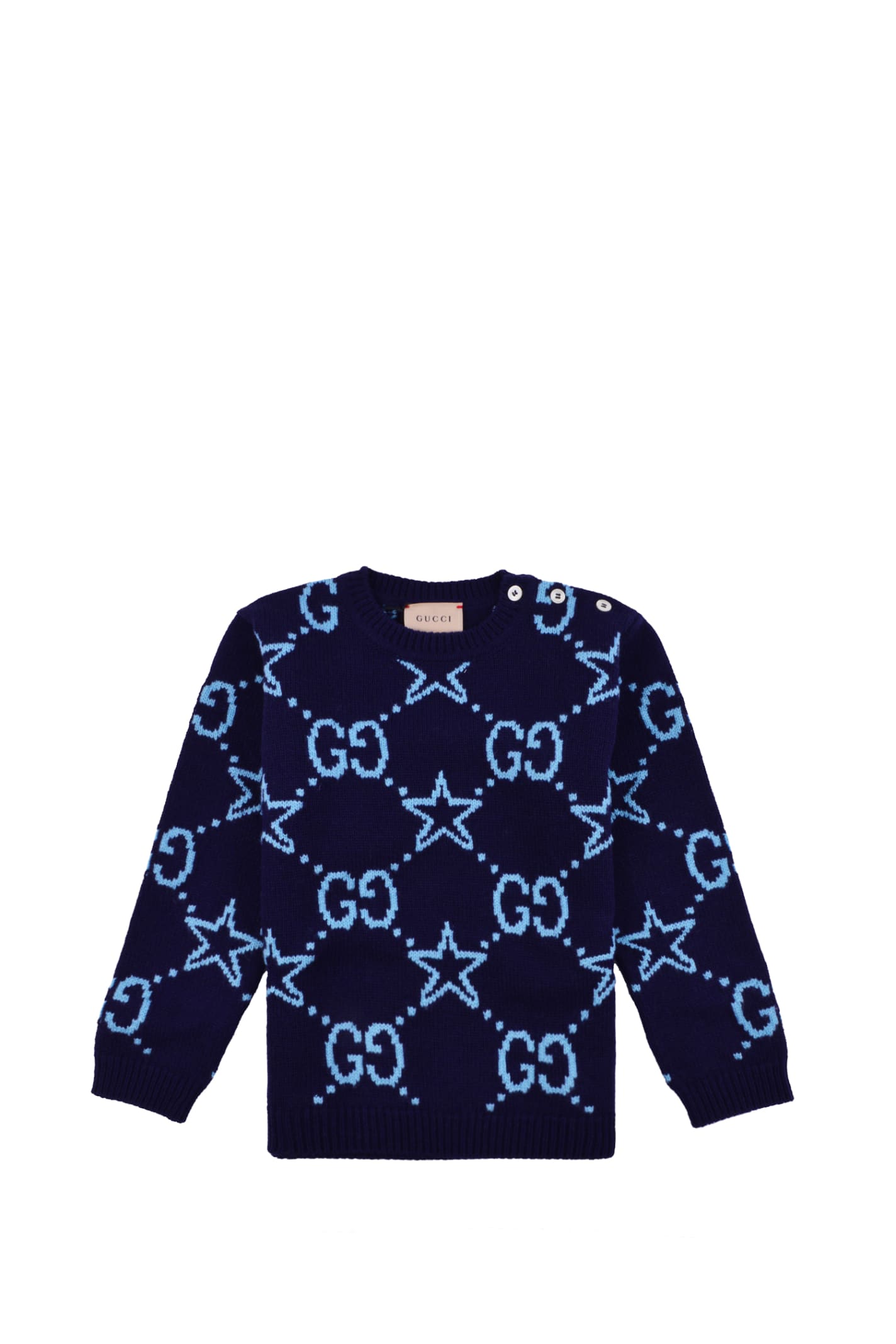Gucci Embroidered Sweater With Gg And Stars