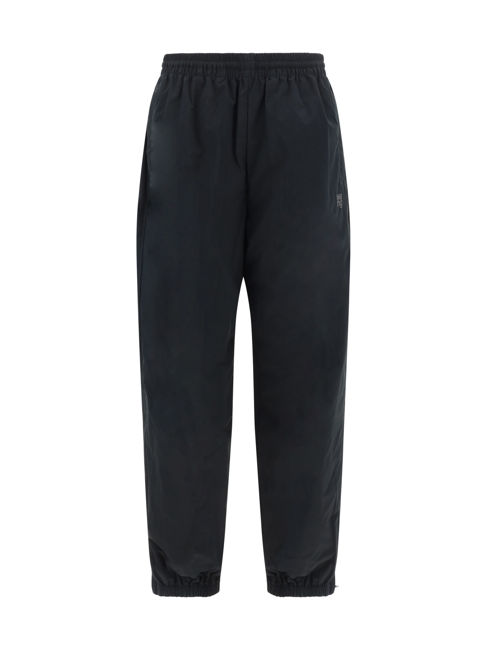 Shop Alexander Wang T Track Pant With Wang Puff Logo In Black