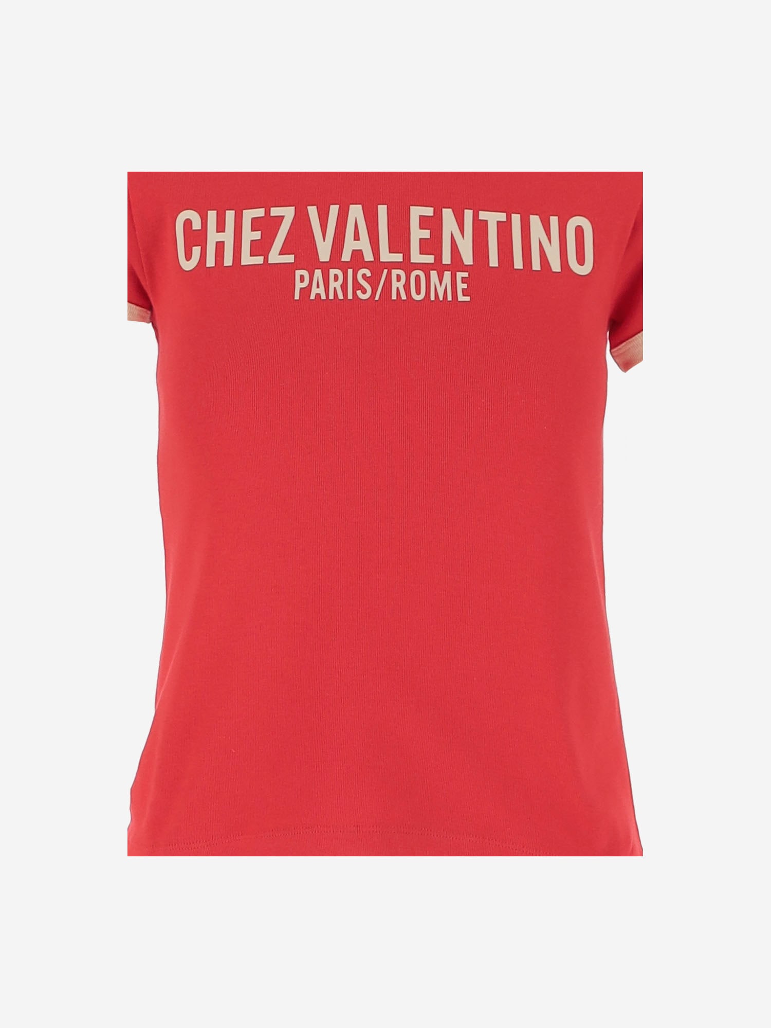VALENTINO RED COTTON T-SHIRT