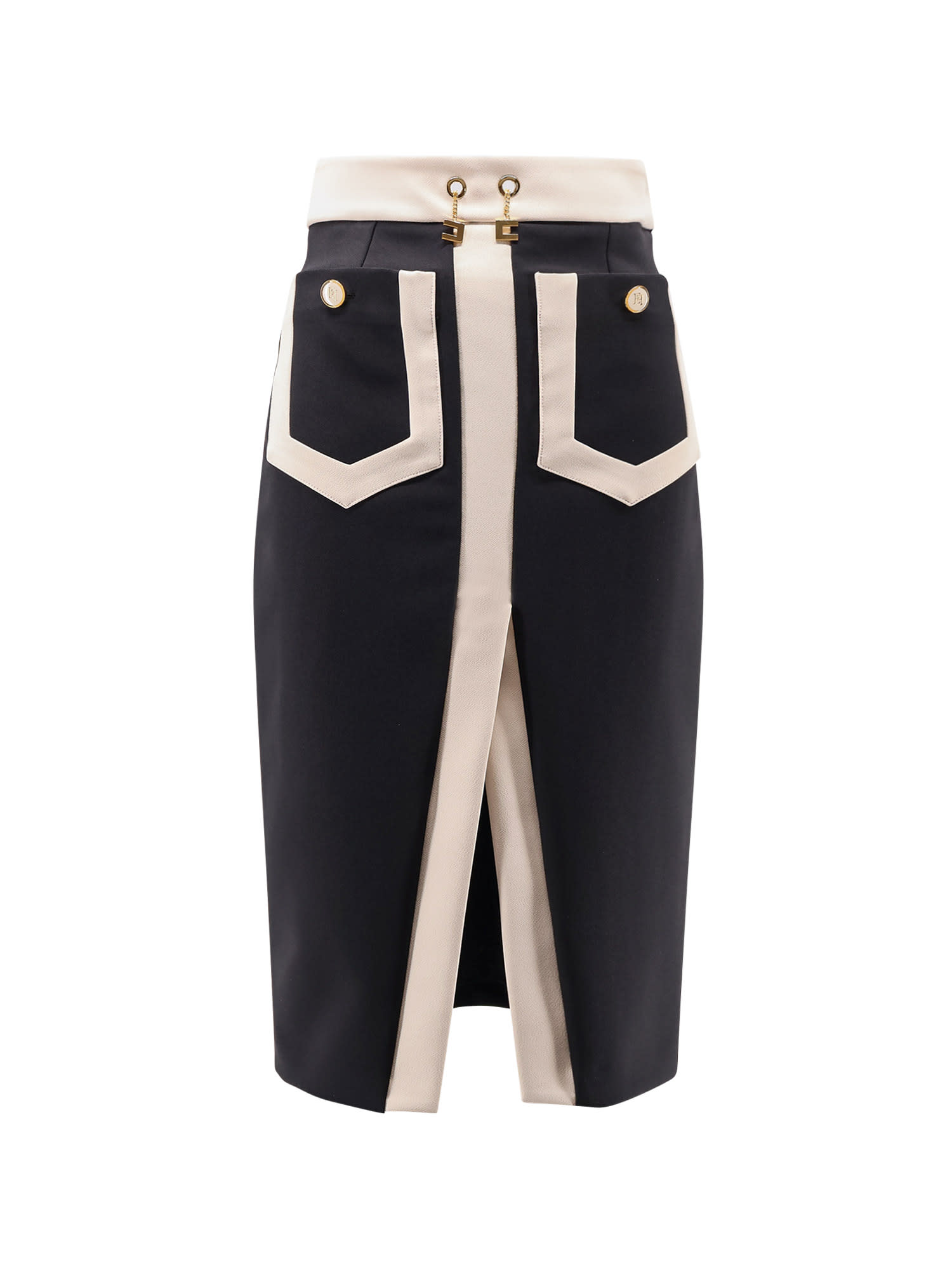 Crepe Pencil Skirt