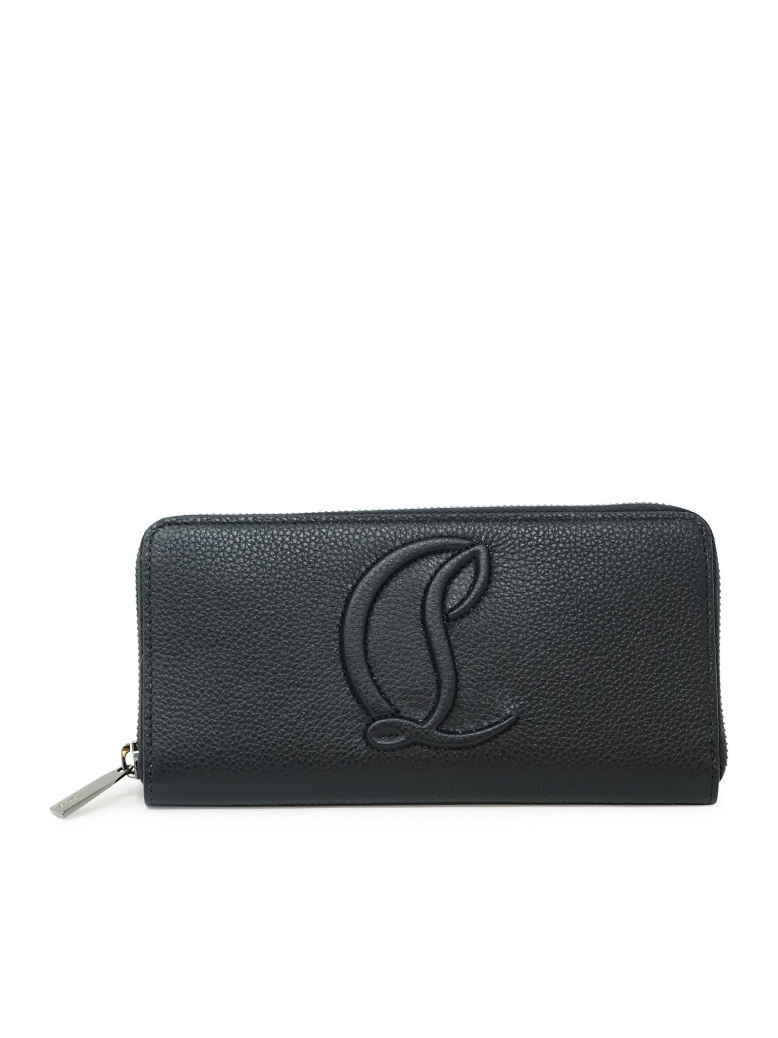 Shop Christian Louboutin Black Calf By My Side Long Wallet