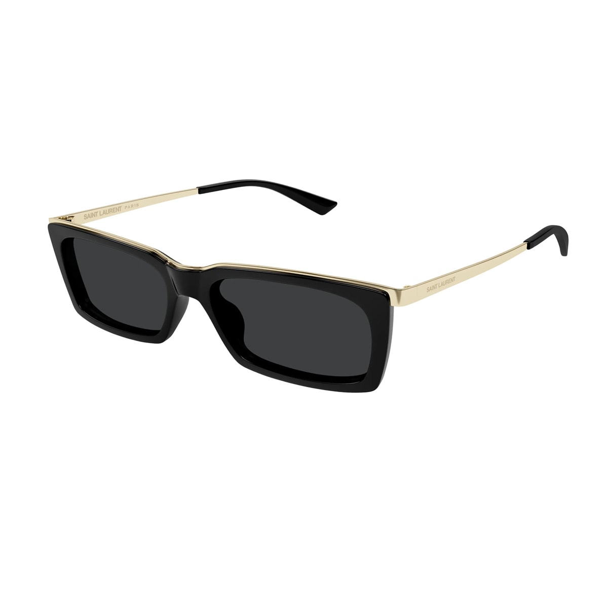 Saint Laurent Sl 766 Linea Sl Logo 001 Black Gold Sunglasses