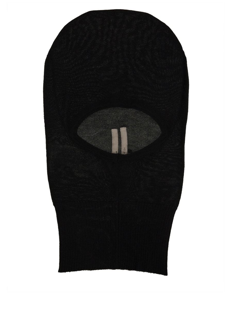 Shop Rick Owens Knitted Balaclava In Black