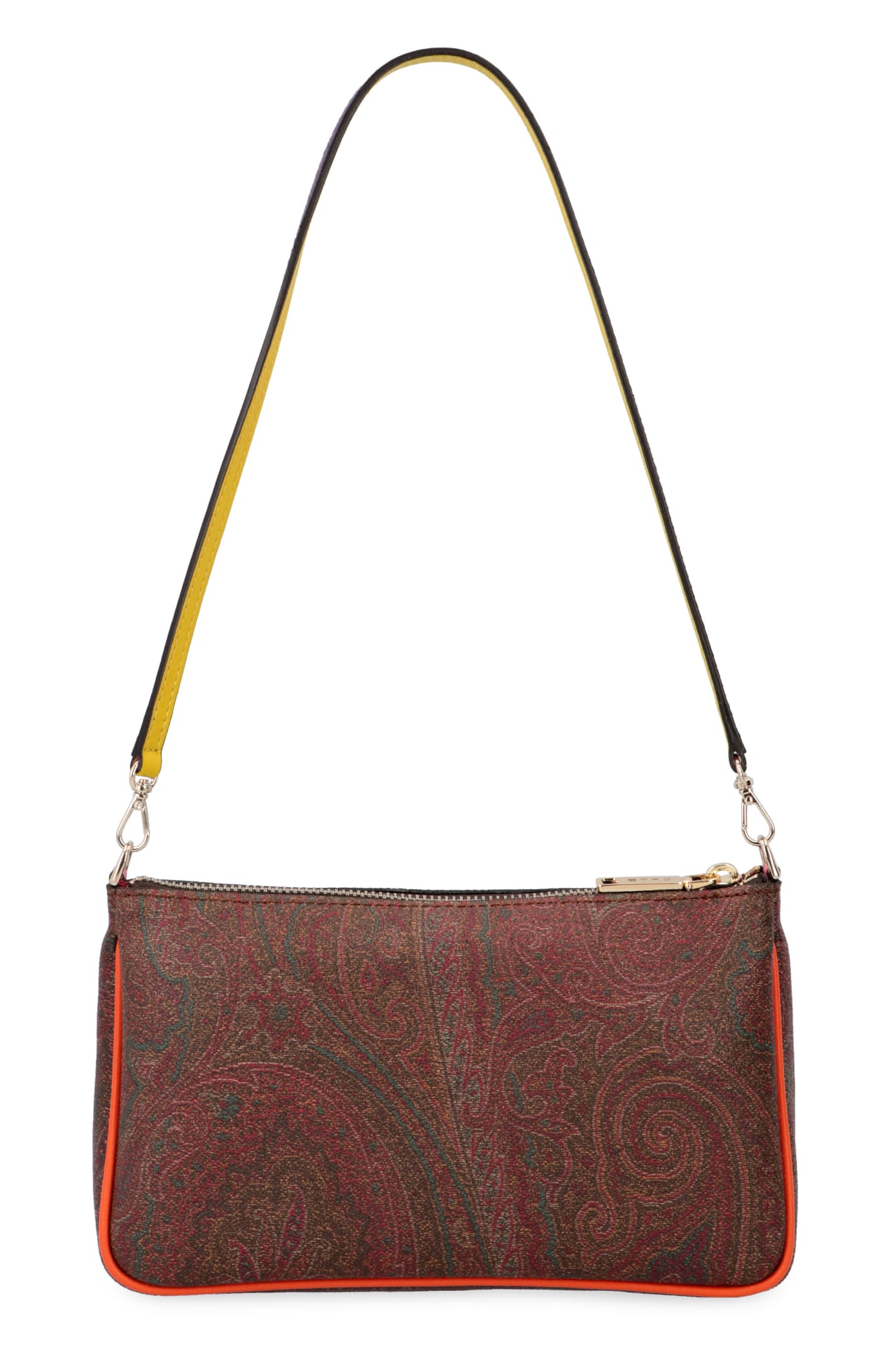 Etro Tan/Brown Paisley Printed Coated Canvas Shopper Tote Etro
