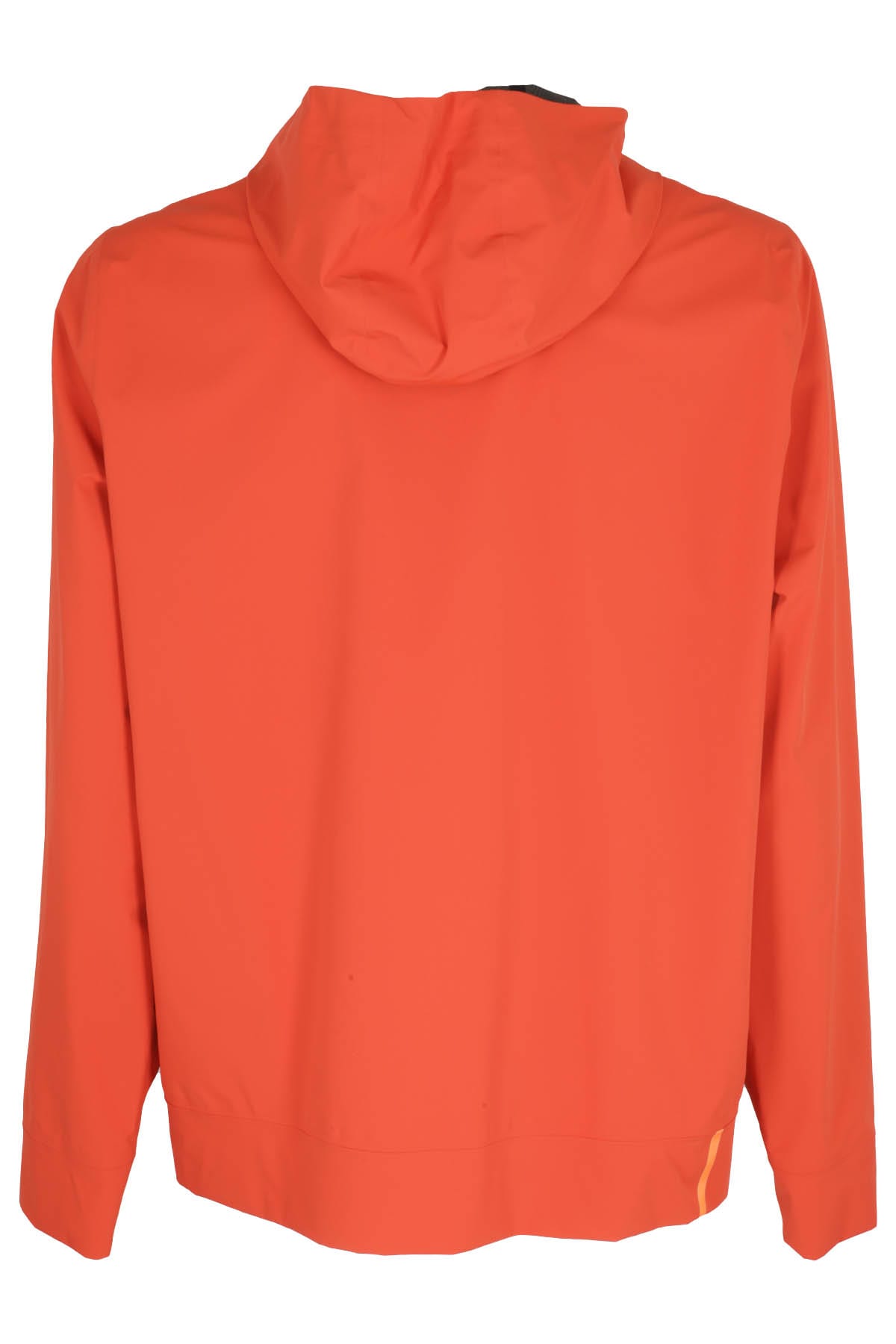 Rrd - Roberto Ricci Design Fleece Summer Urban Zip Hood In Arancio