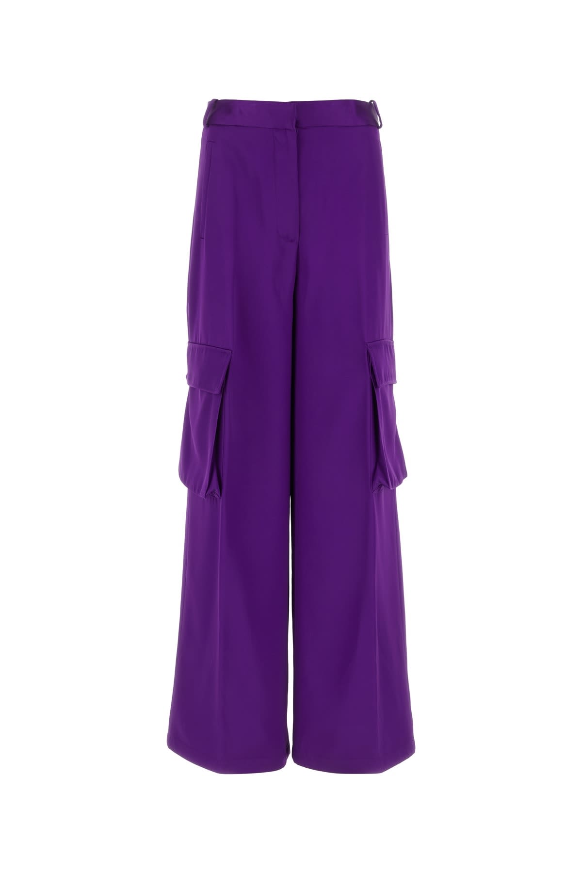 Shop Versace Pantalone In Brightdarkorchid