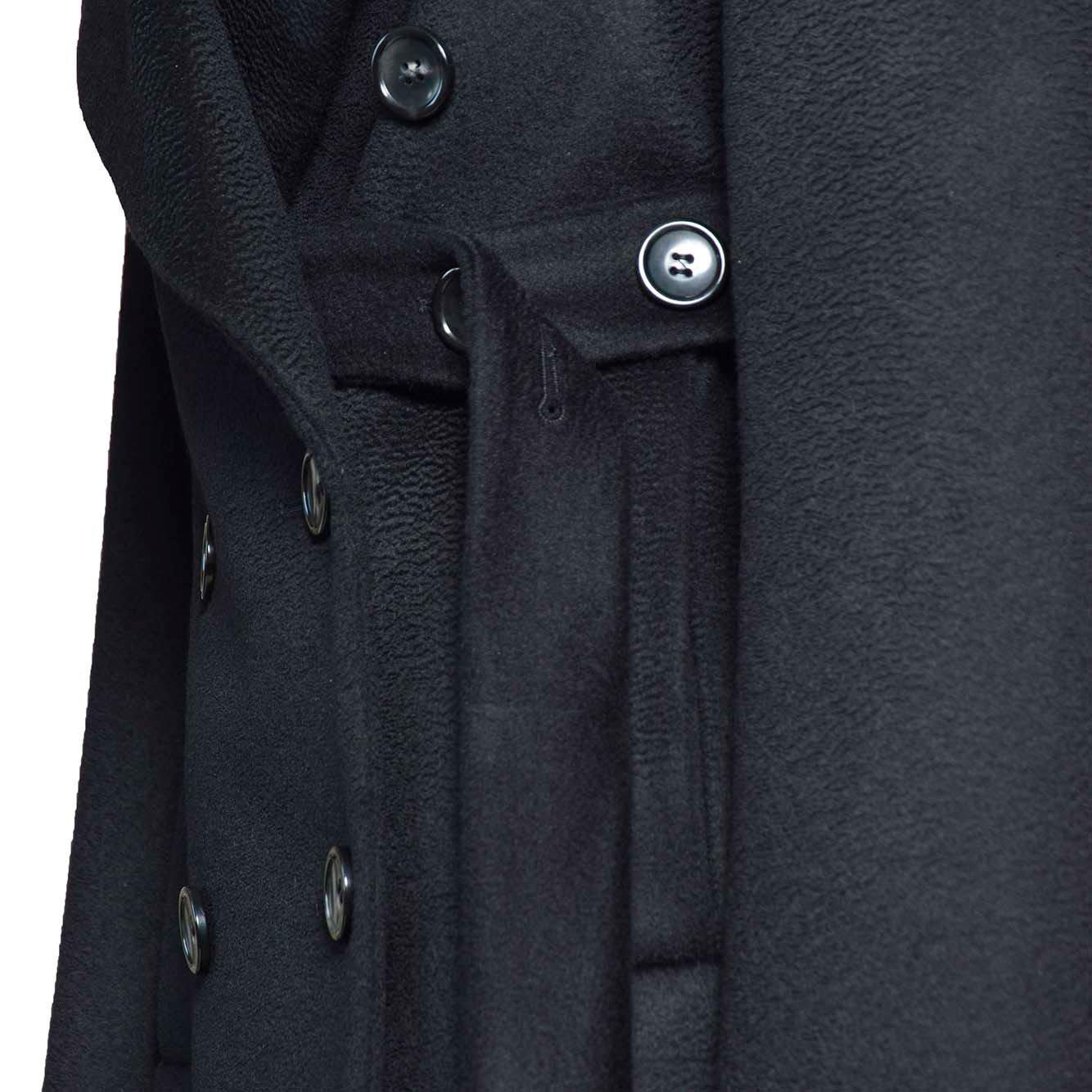 Shop Sportmax Orchis Double-breasted Belted Coat In Black