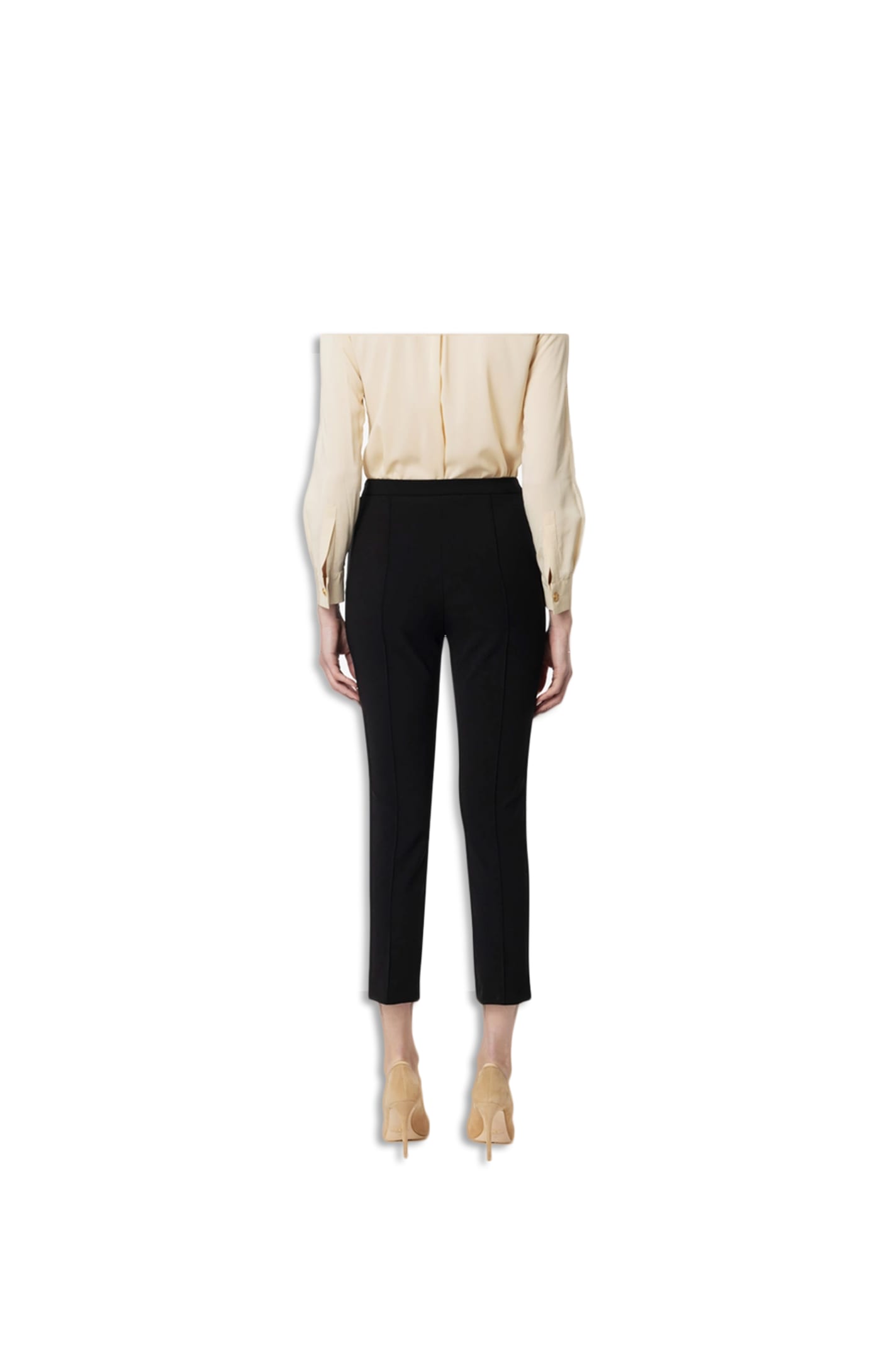 Shop Elisabetta Franchi Pants In Black