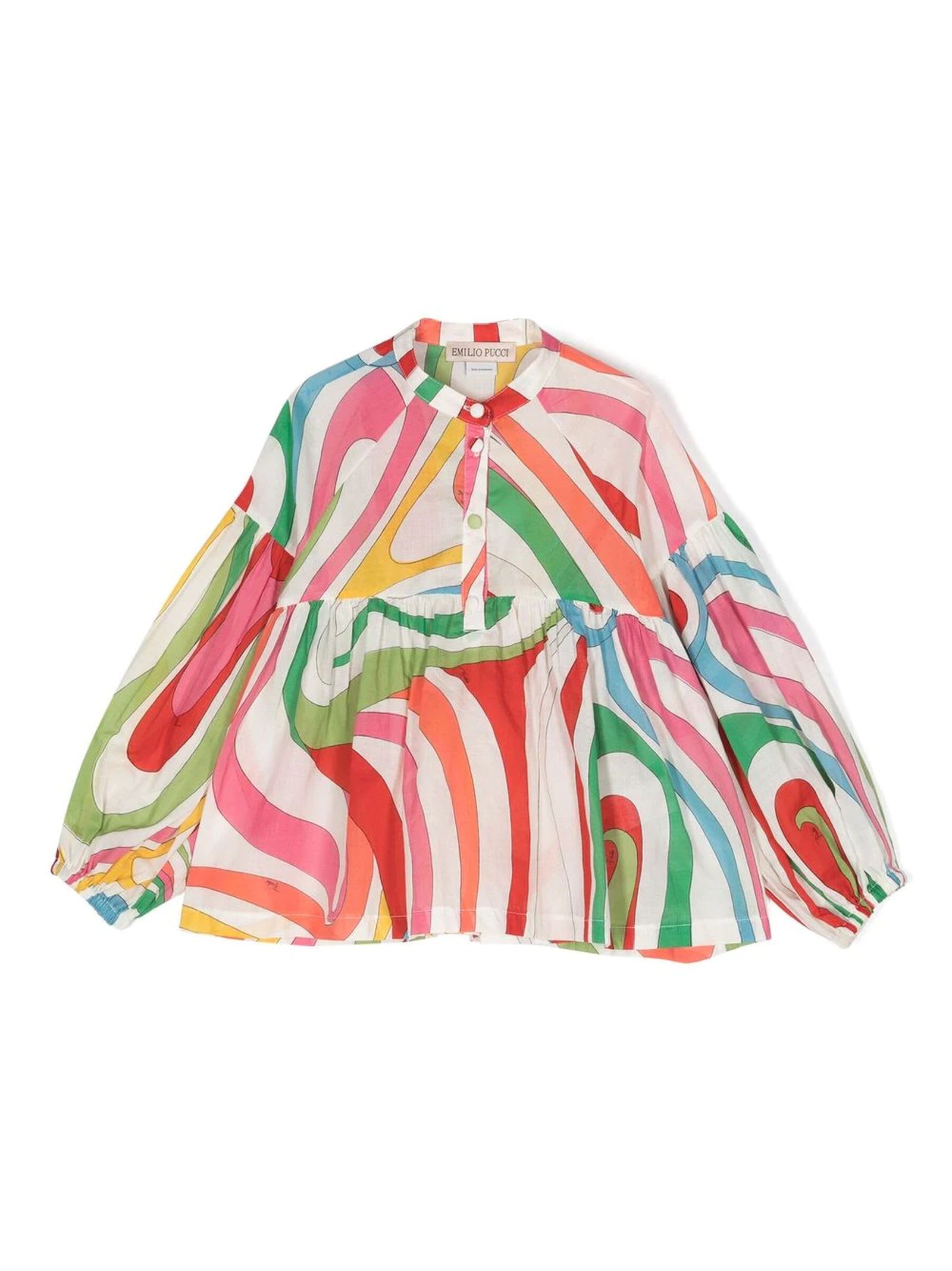 Emilio Pucci Kids' Multicolor Cotton Shirt