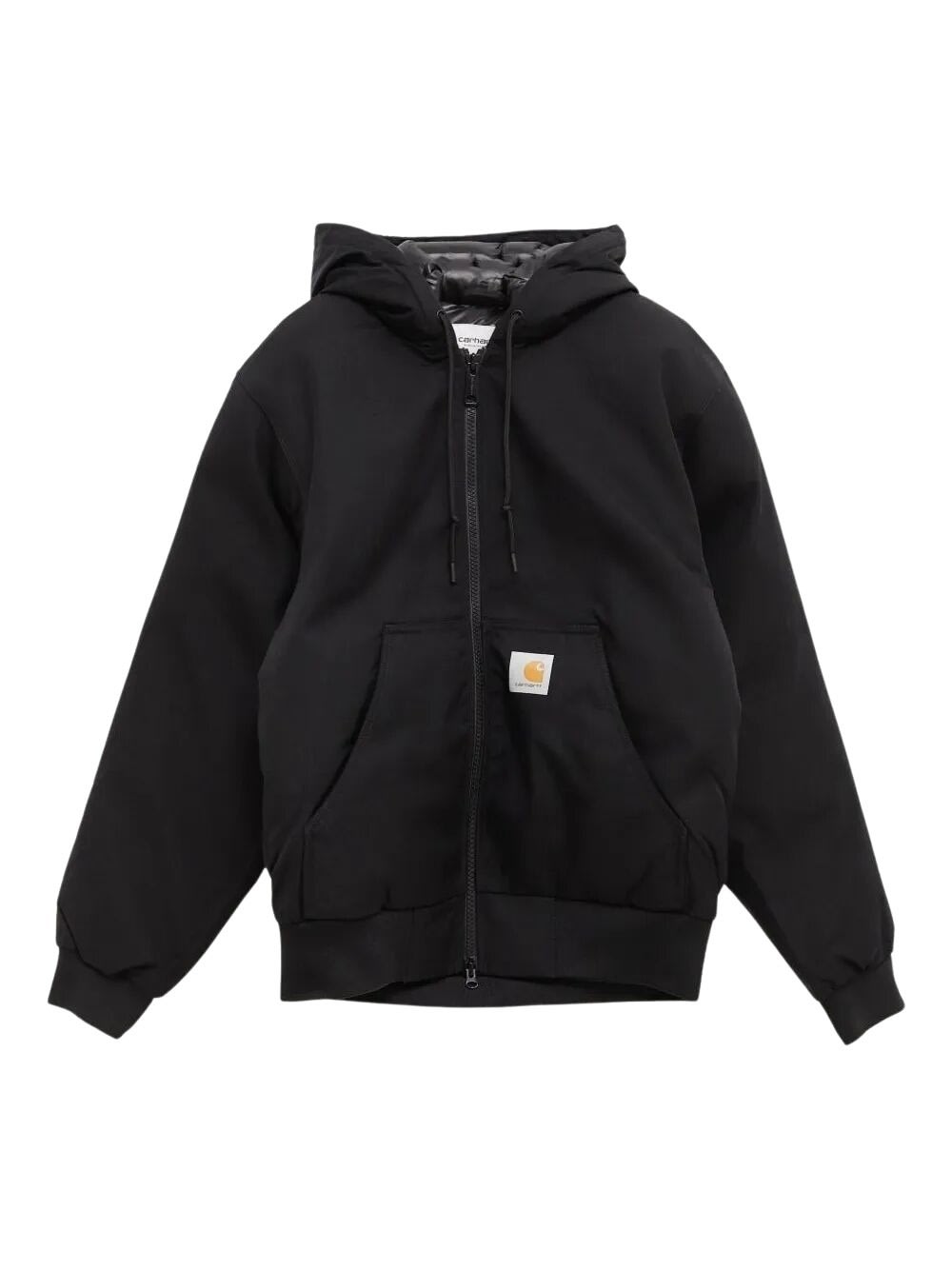 Carhartt Functional Organic Cotton Jacket With Structured Silhouette In Black