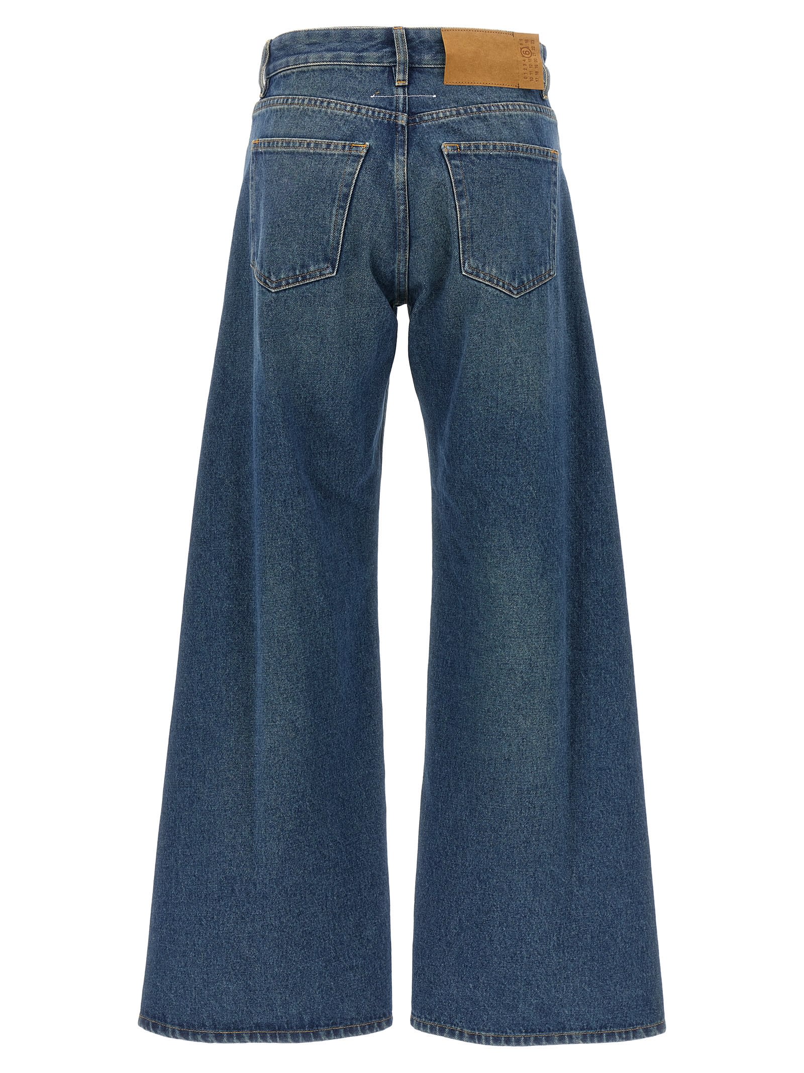 Shop Mm6 Maison Margiela Flared Jeans In Blue