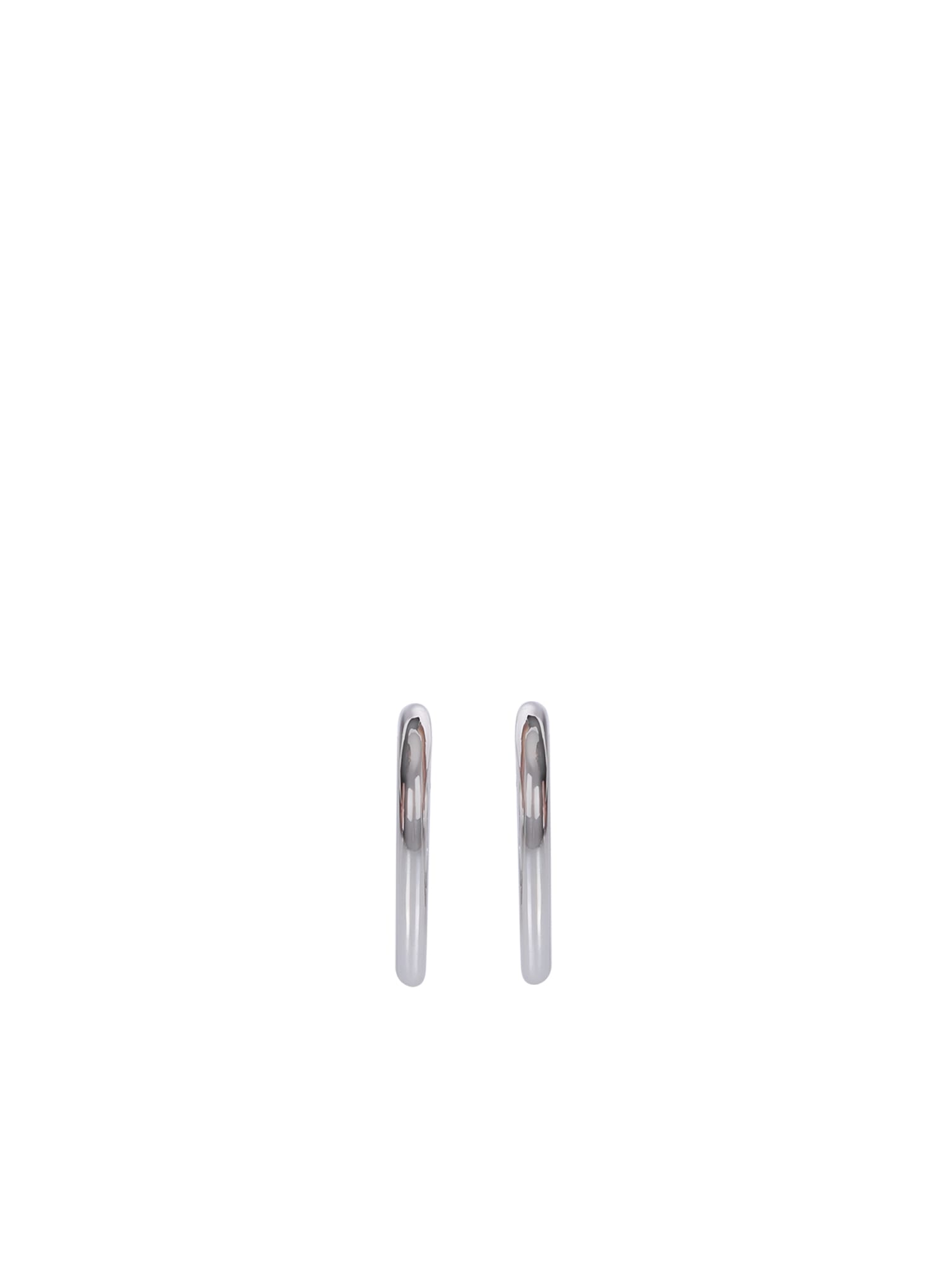 Ambush Mini Heart Hoop Earrings In Metallic