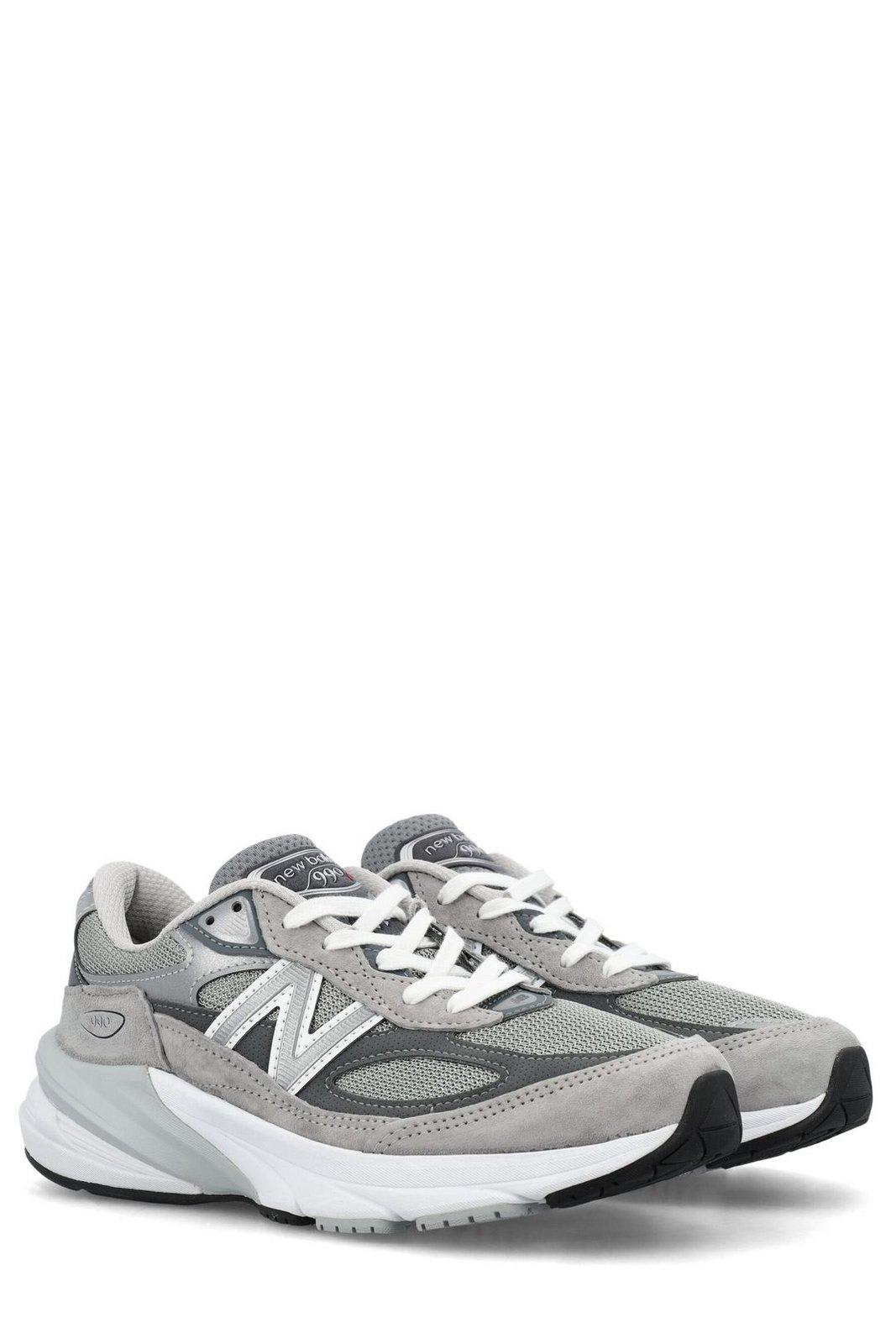 Shop New Balance 990 V6 Laceup Sneakers In Grey