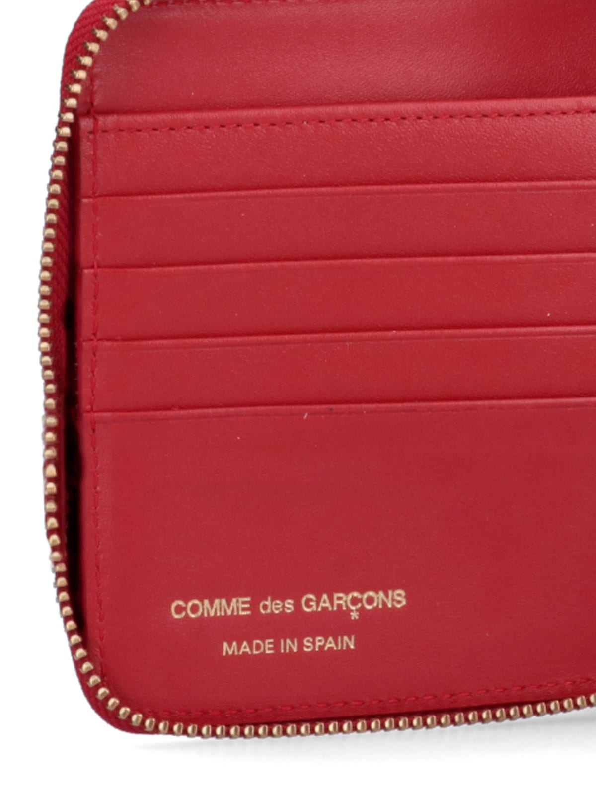 Shop Comme Des Garçons Polka Dot Wallet In Red