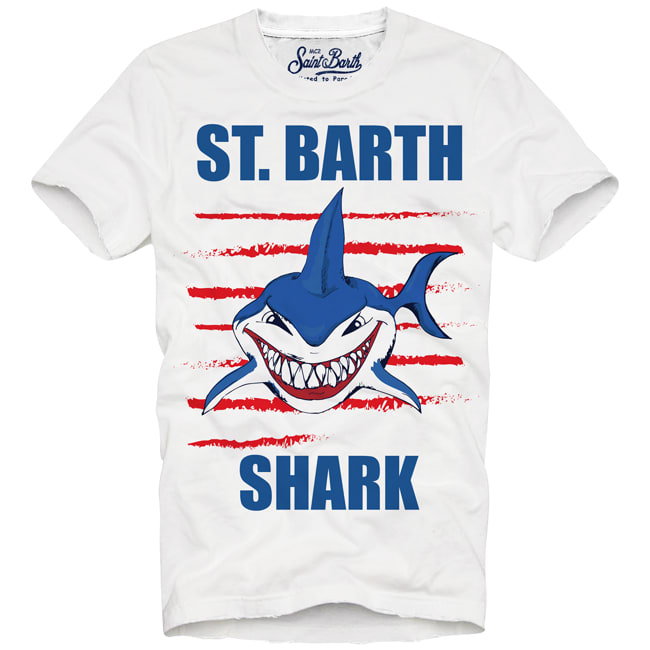 Mc2 Saint Barth Kids' T-shirt Boy Shark St Barth