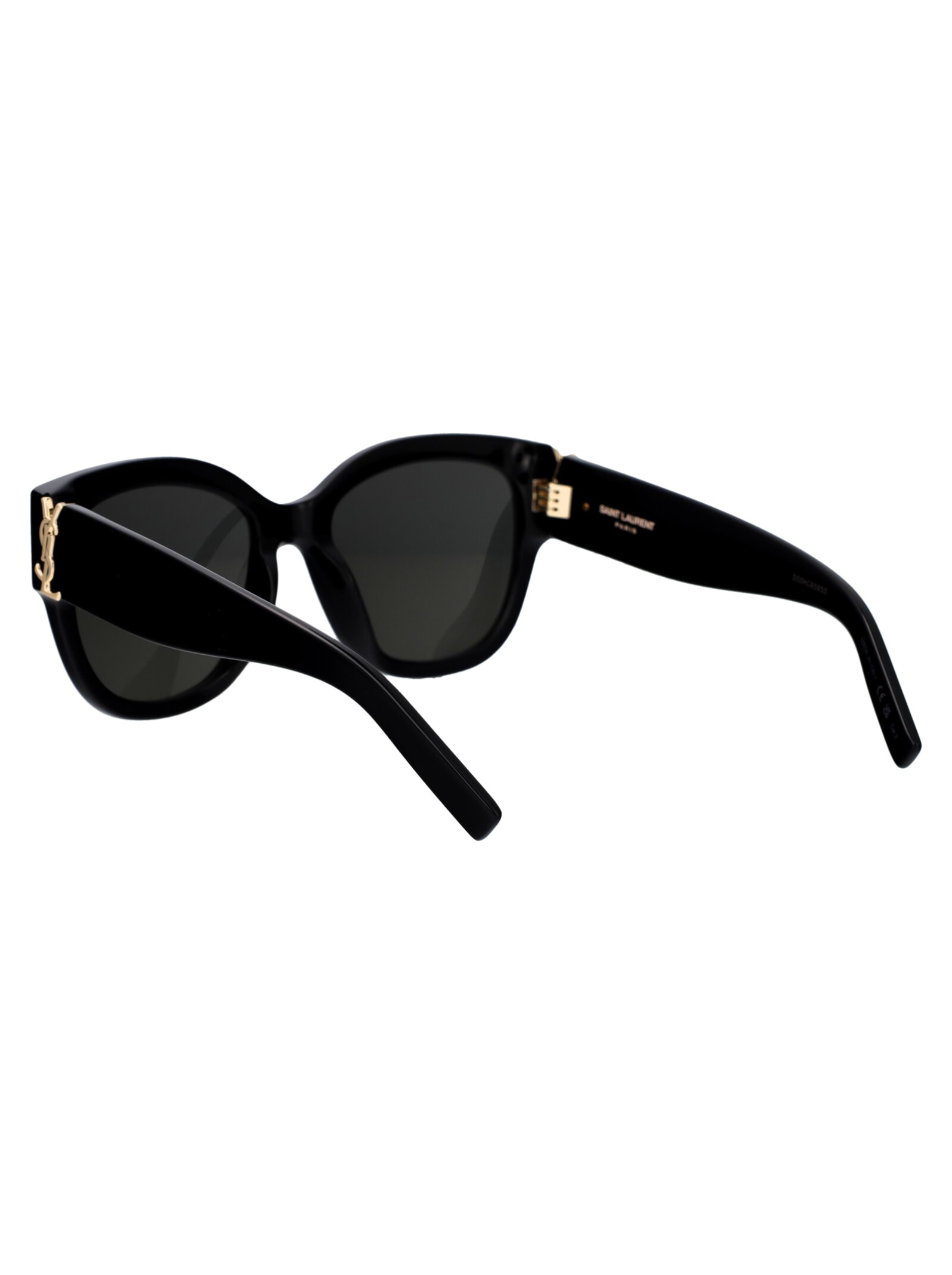 Saint Laurent Sl M95/f Sunglasses In 001 Black Black Grey