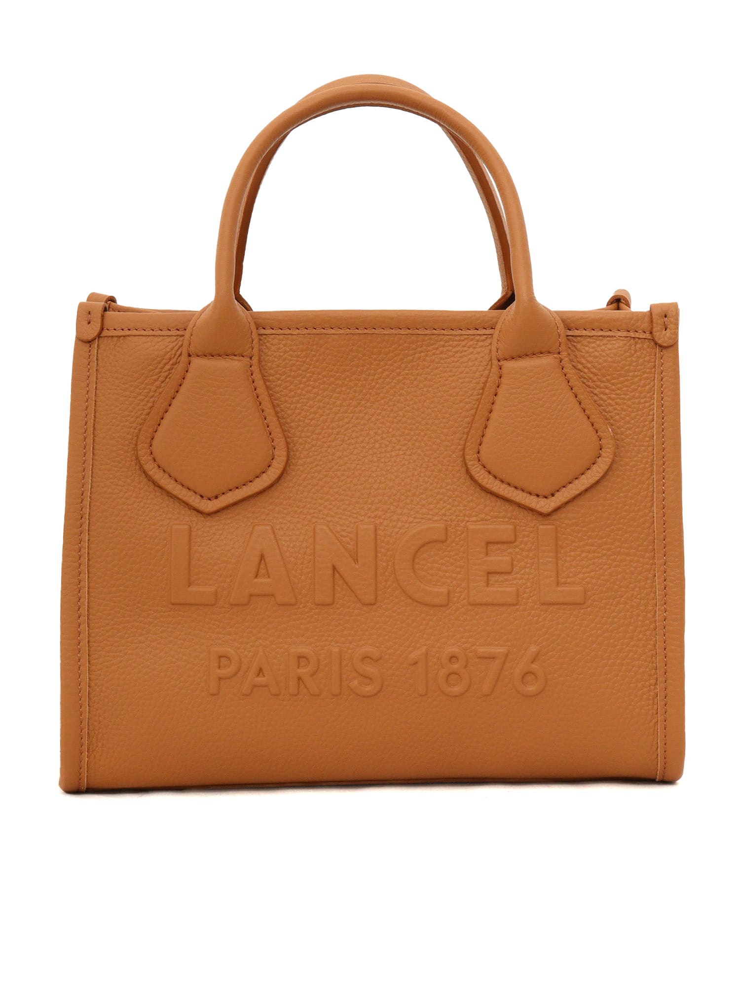 Shop Lancel Zipped Bag S In Brown