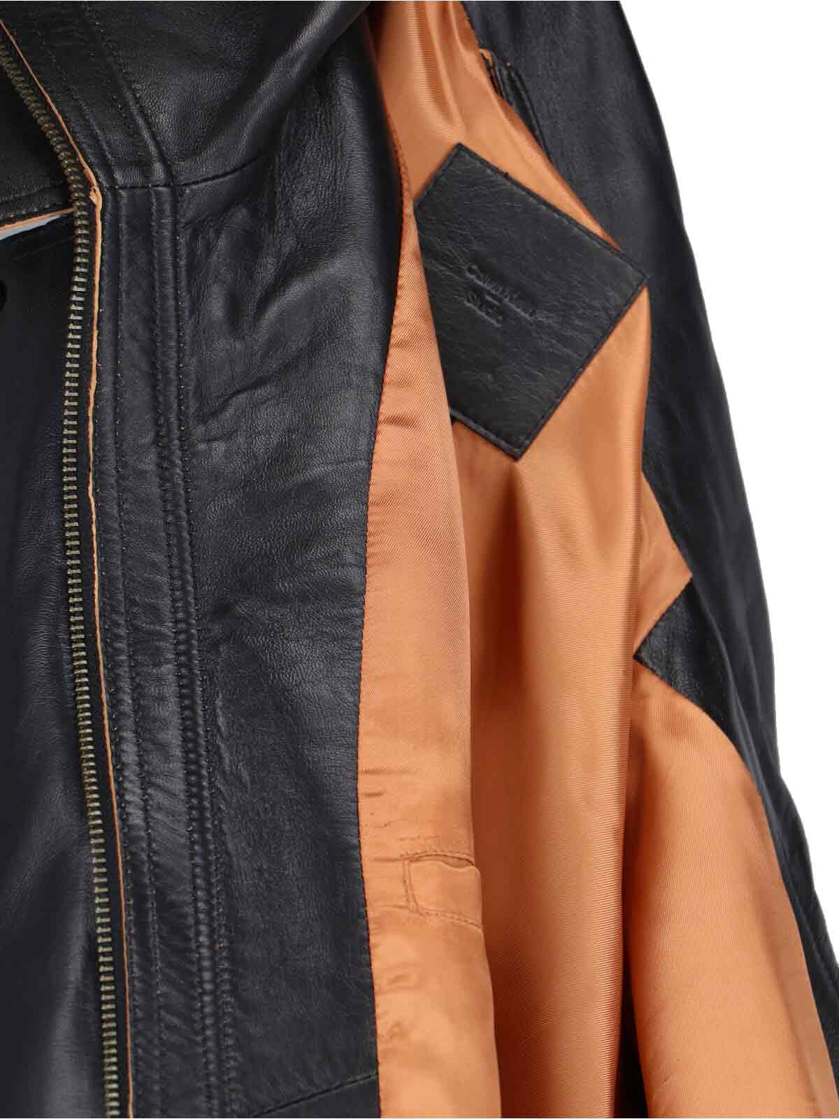 Calvin Klein Modern High Collar Jacket With Contrast Stitching In Black