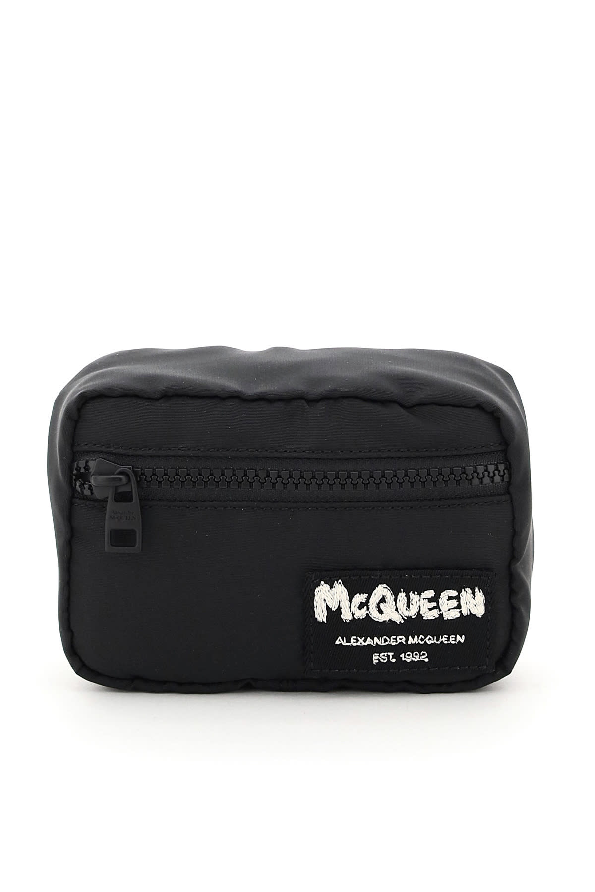 Alexander McQueen Pouch With Graffiti Logo Embroidery