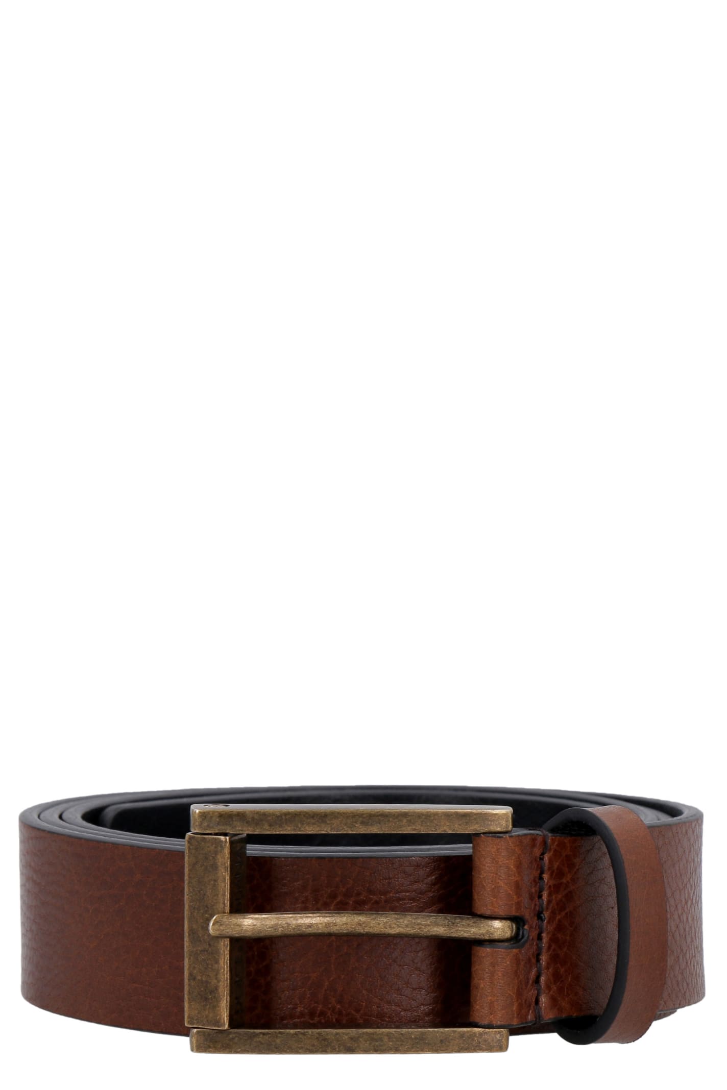 Dolce & Gabbana Leather Belt With Buckle