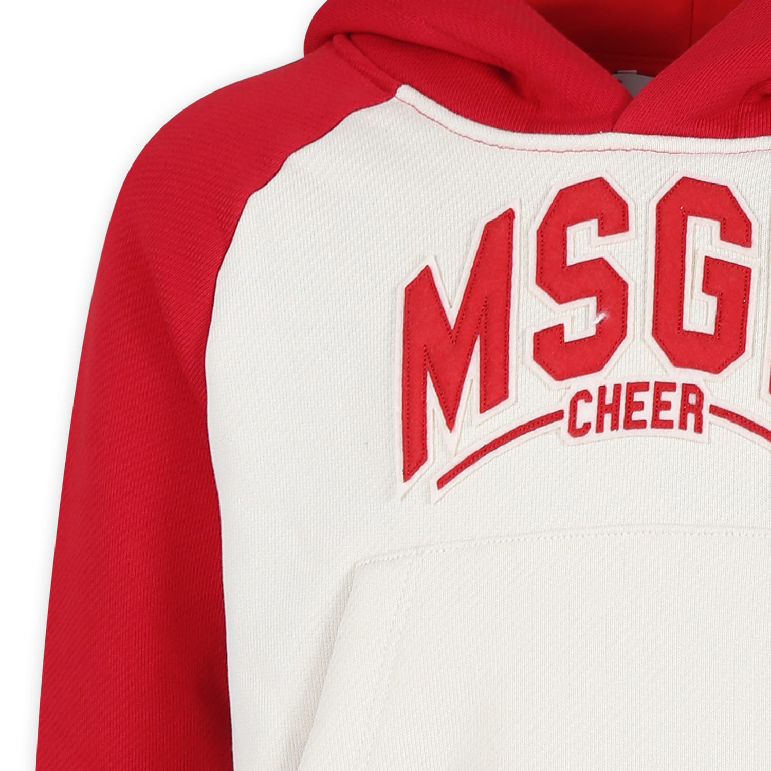 Msgm Ivory Sweatshirt For Boy With Logo In Ivory