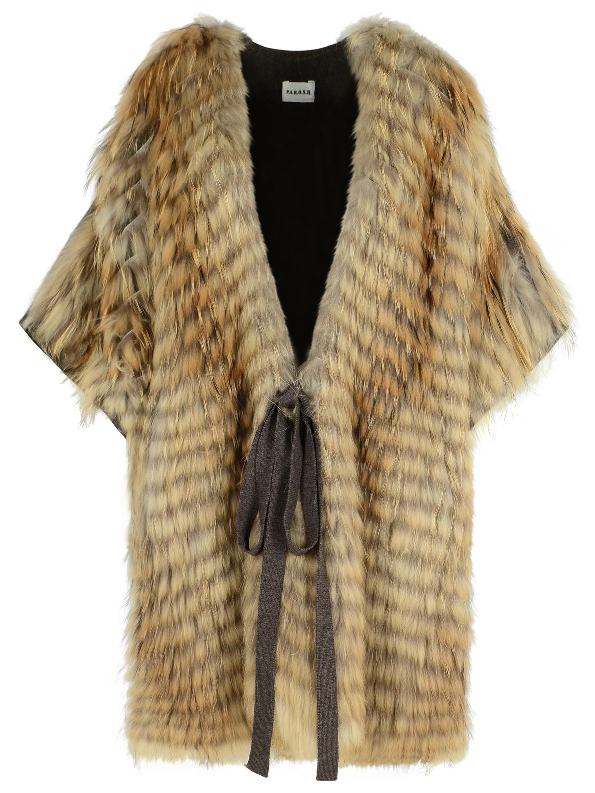 P.a.r.o.s.h . Two-tone Wool Blend Coat In Multi