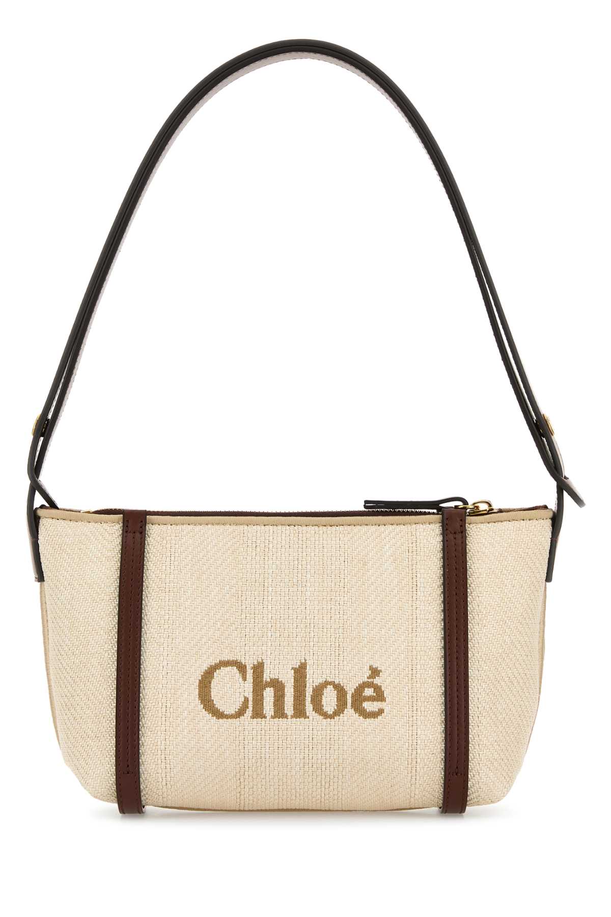 Chloé Sand Canvas Carry Shoulder Bag In Sand