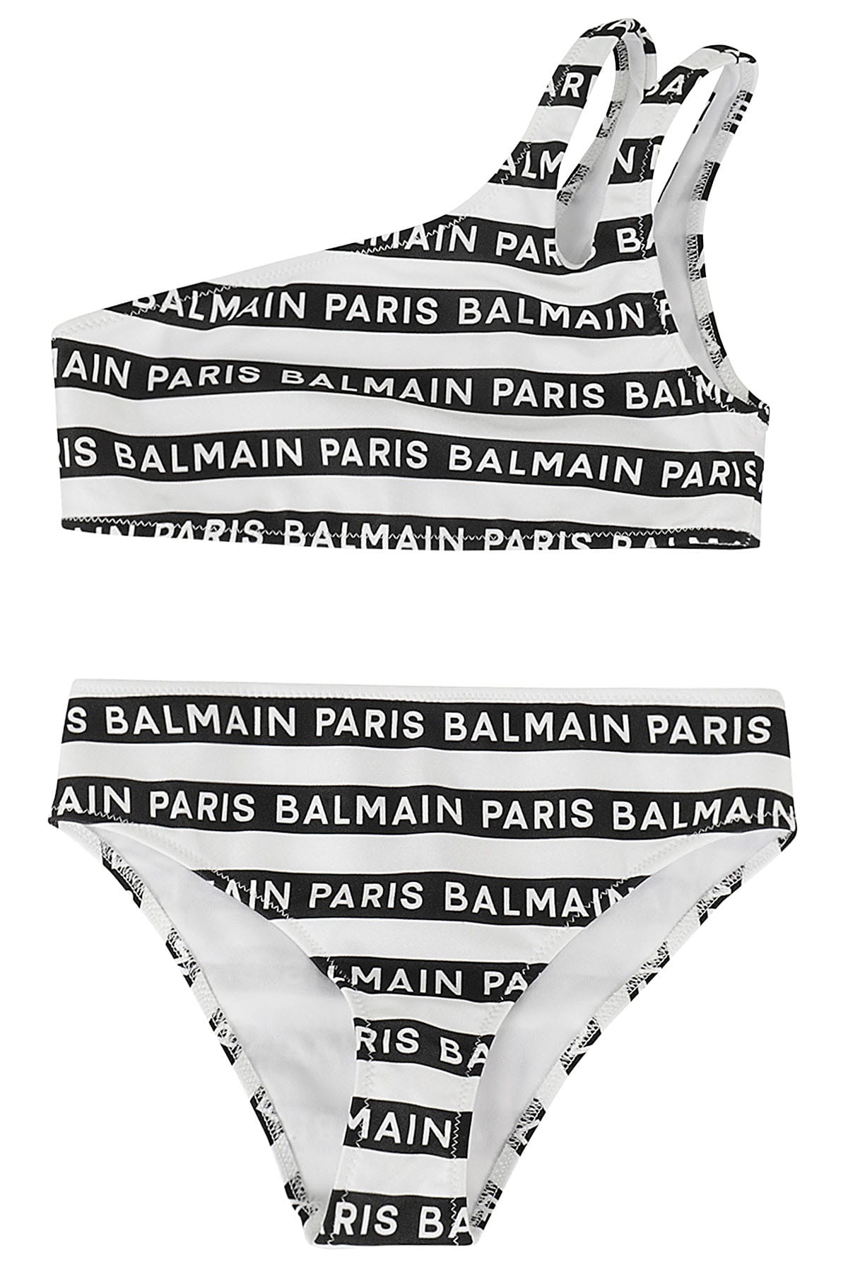 Balmain Kids' Bikini In Ne White Black