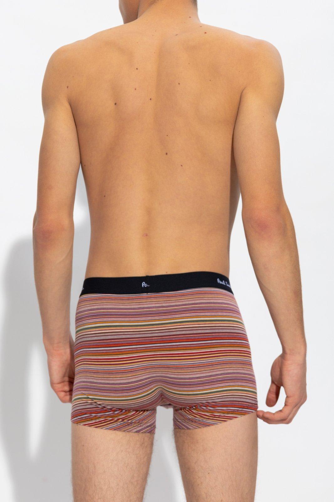 Shop Paul Smith Branded Boxers 3 Pack In Multicolor