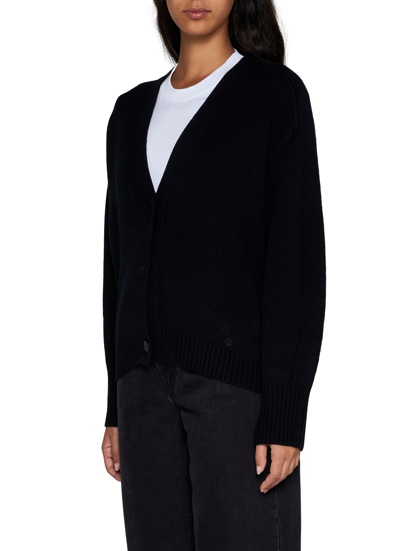 Shop Loulou Studio Cardigan In Black