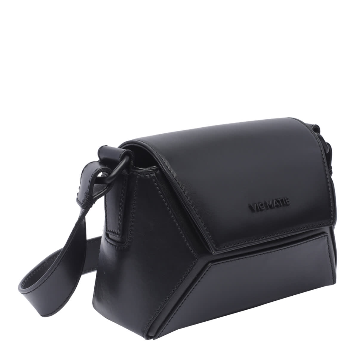 Shop Vic Matie Small Sofia Crossbody Bag In Black