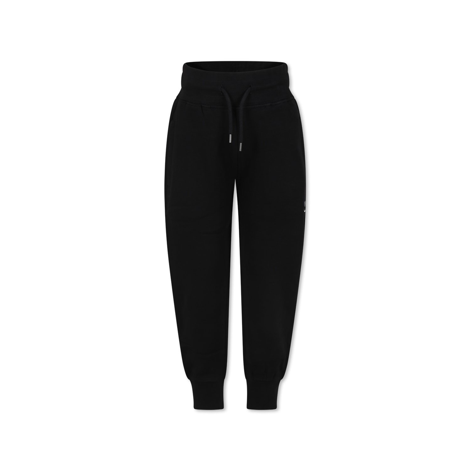 Molo Kids' Black Trousers For Boy With Smiley