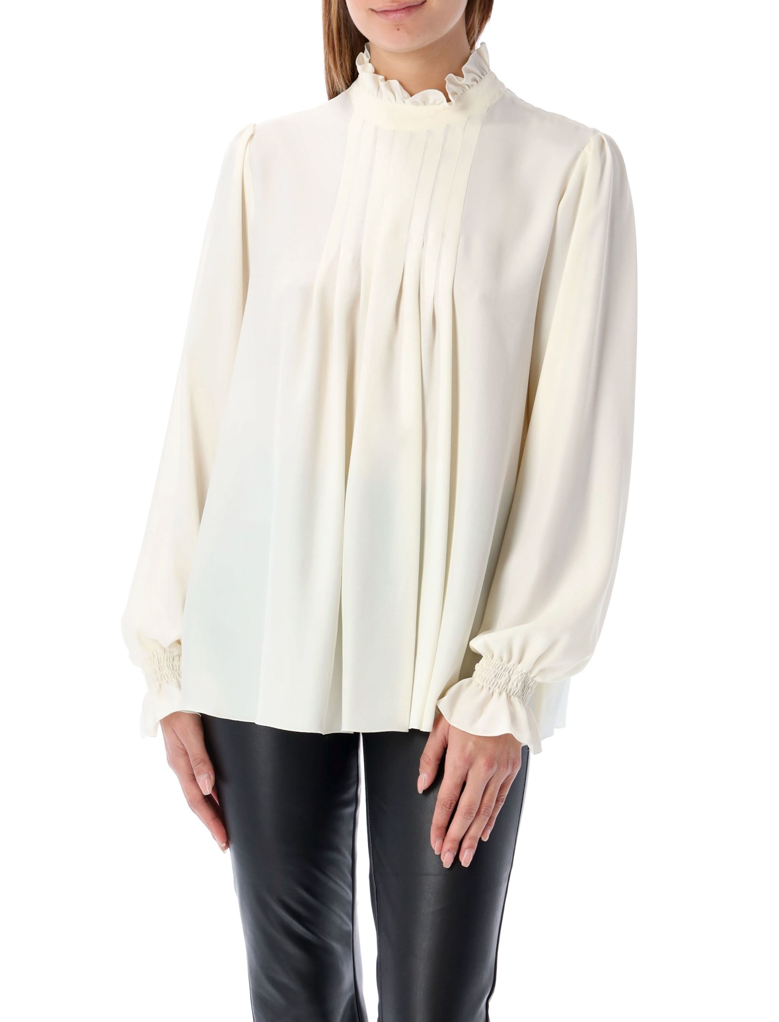 See by Chloé See By Chloe High Neck Ruffle Top