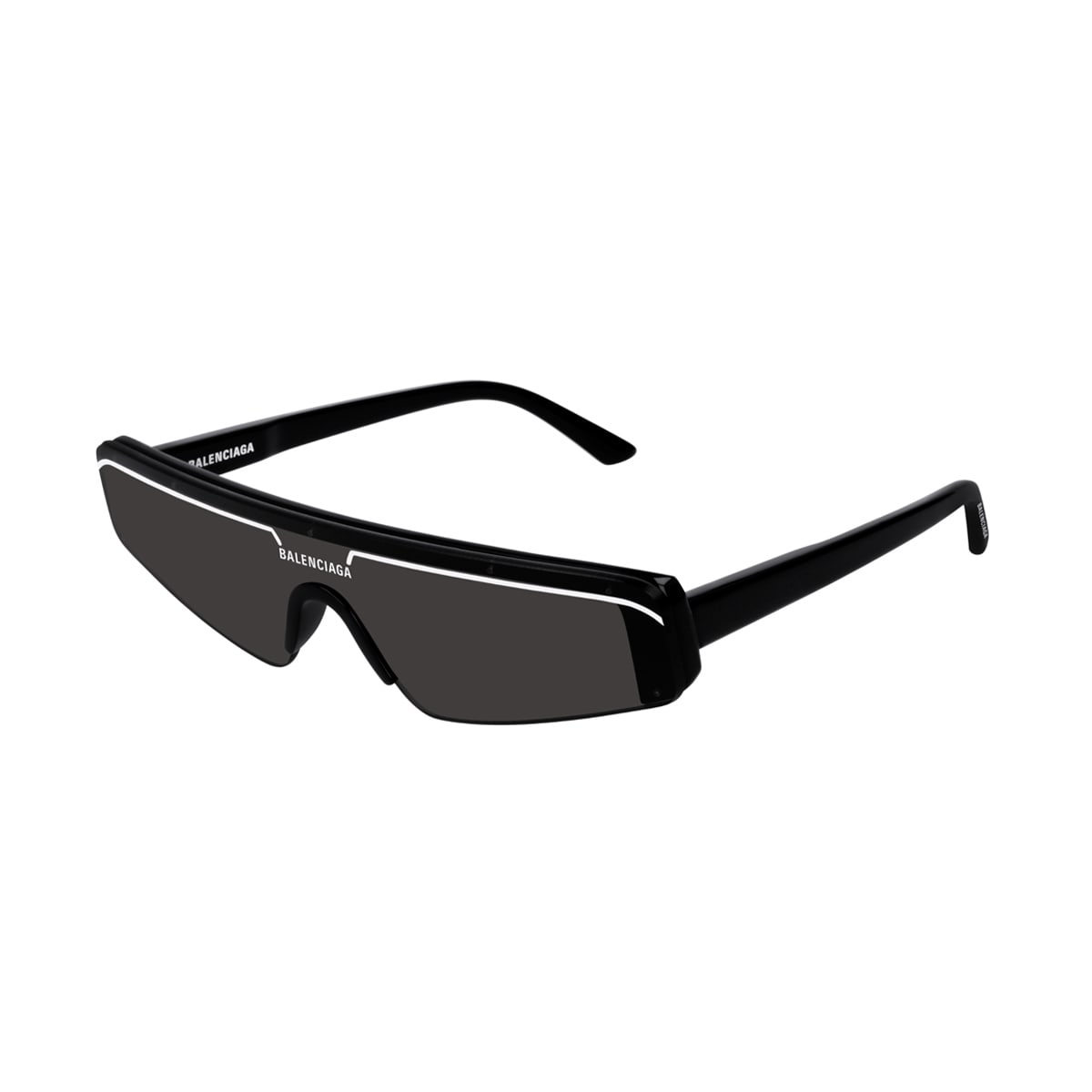 Shop Balenciaga Bb0003s Ski- Linea Extreme 001 Sunglasses In Nero