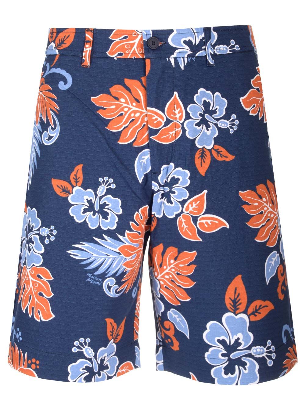 Shop Maison Kitsuné Resort Bermuda Shorts In Multicolor