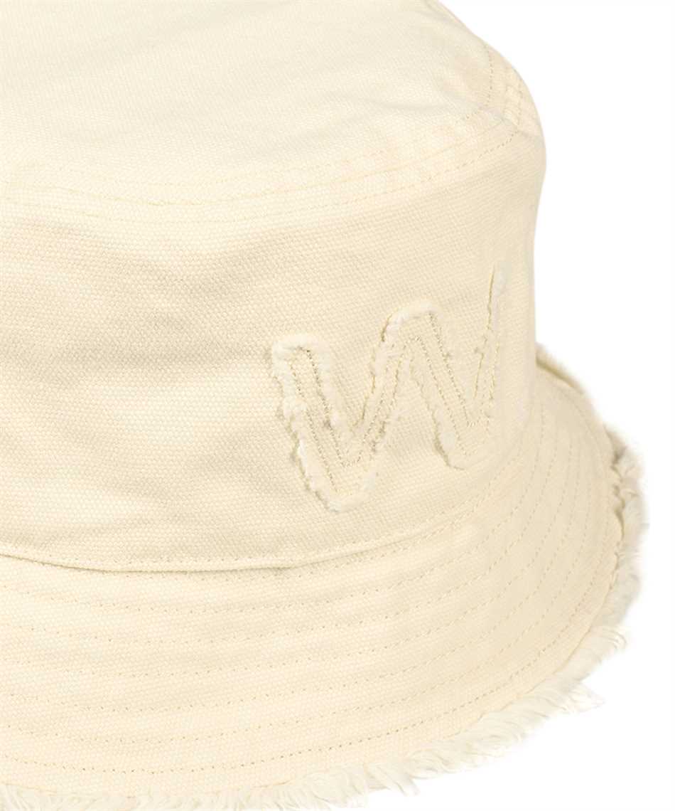 Weekend Max Mara Embroidered Frayed-edge Bucket Hat In Neutral