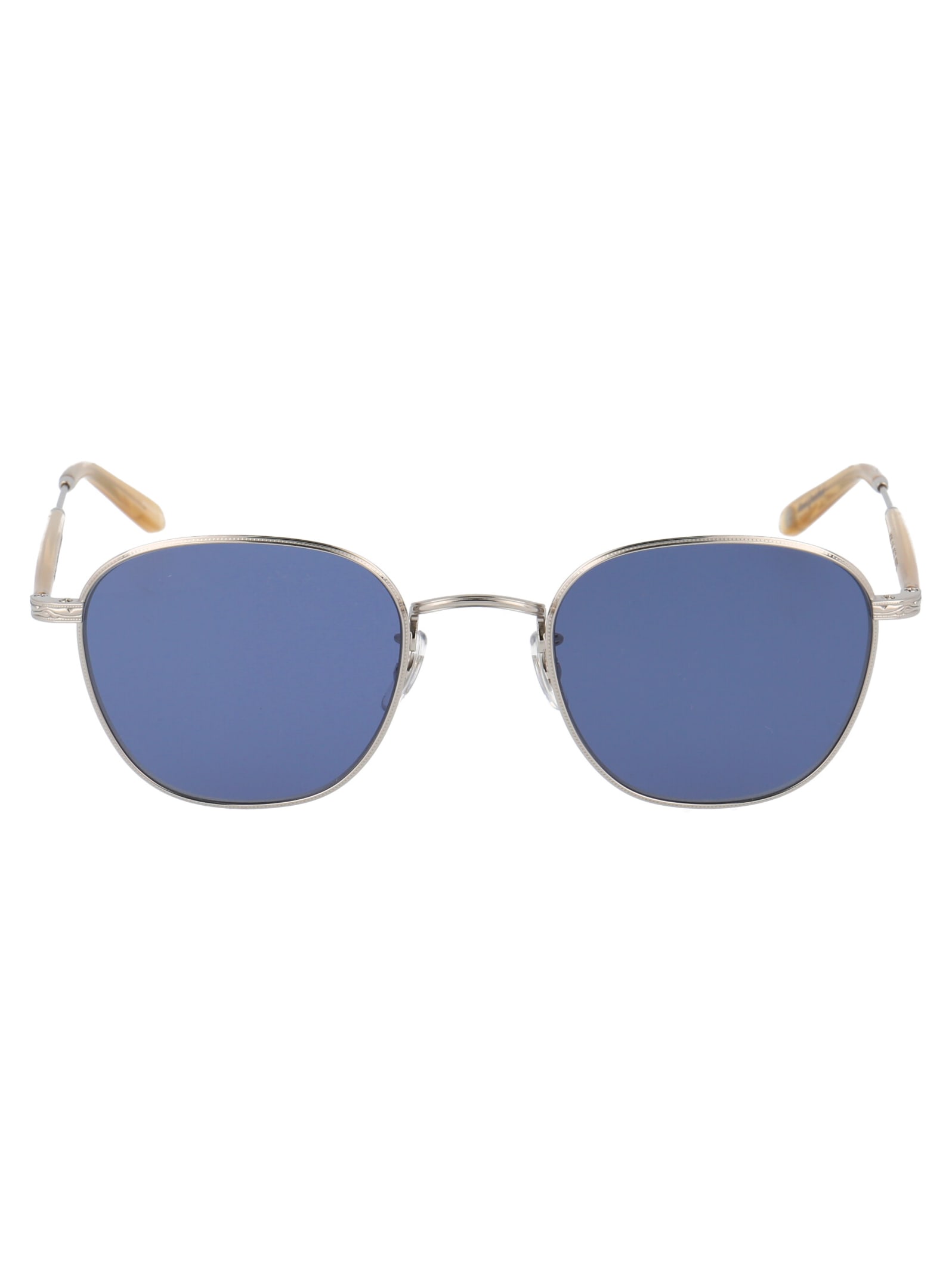 Shop Garrett Leight World Sunglasses In Silver Blonde