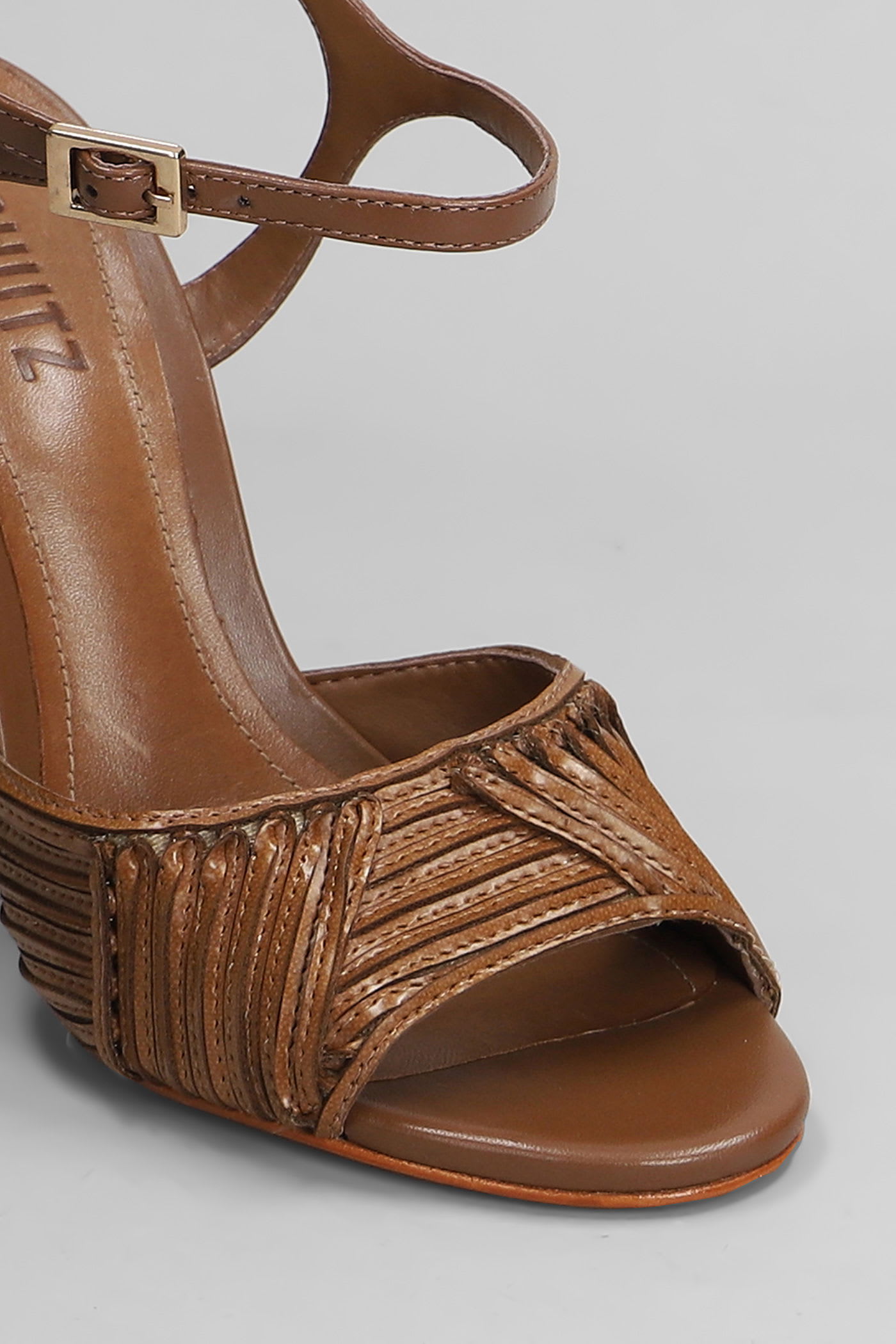 Shop Schutz Lupita Sandals In Brown Leather