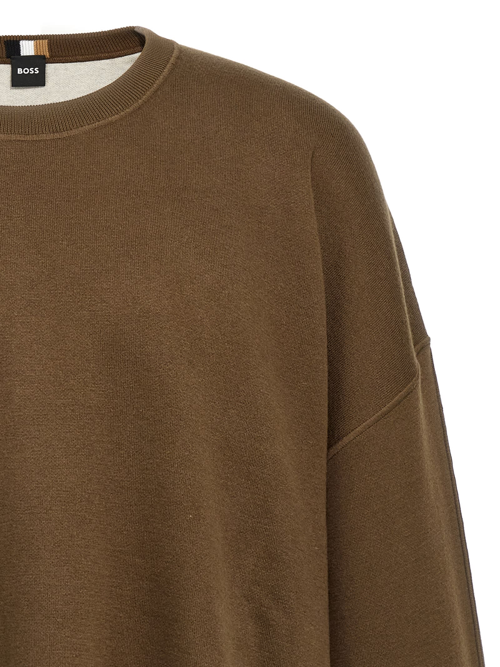 Shop Hugo Boss H-daero Sweater In Brown