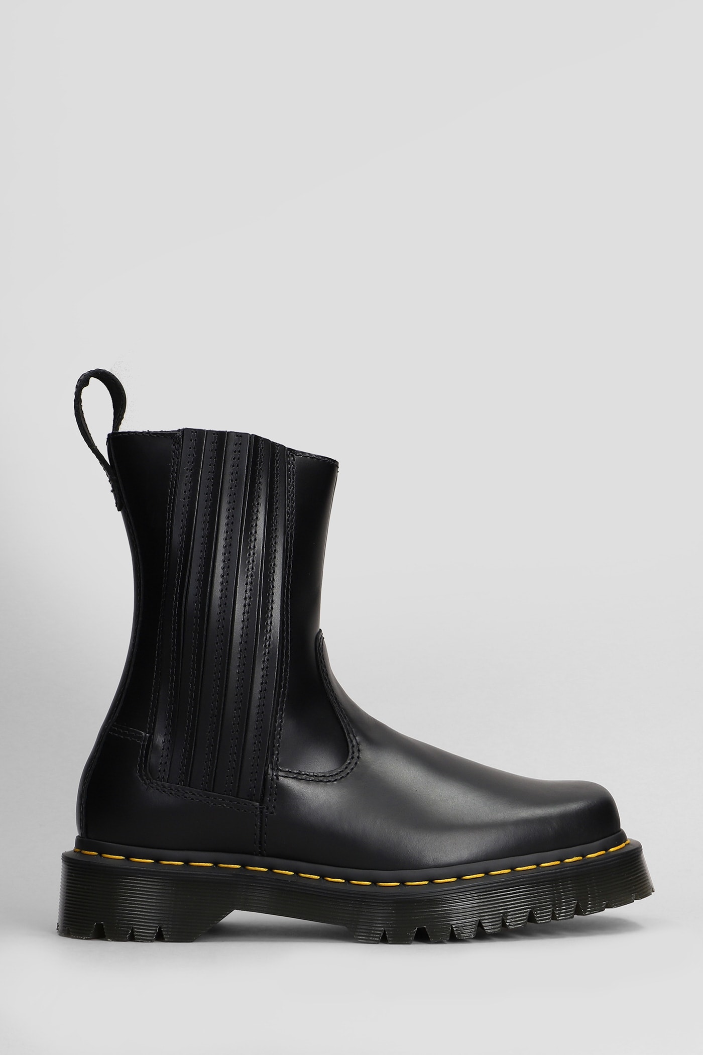 Amaayah Lo Orleans Combat Boots In Black Leather